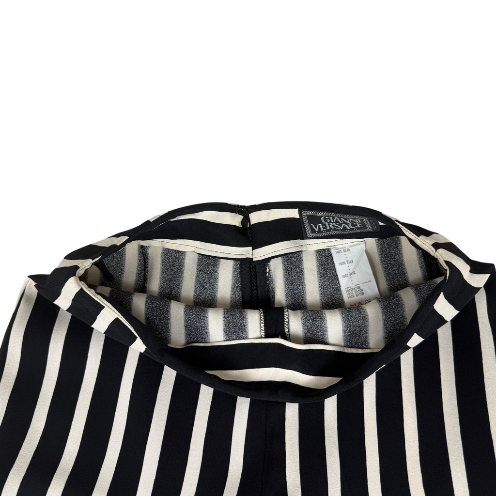 Gianni Versace 90s Striped Silk Pants (Size 38)
