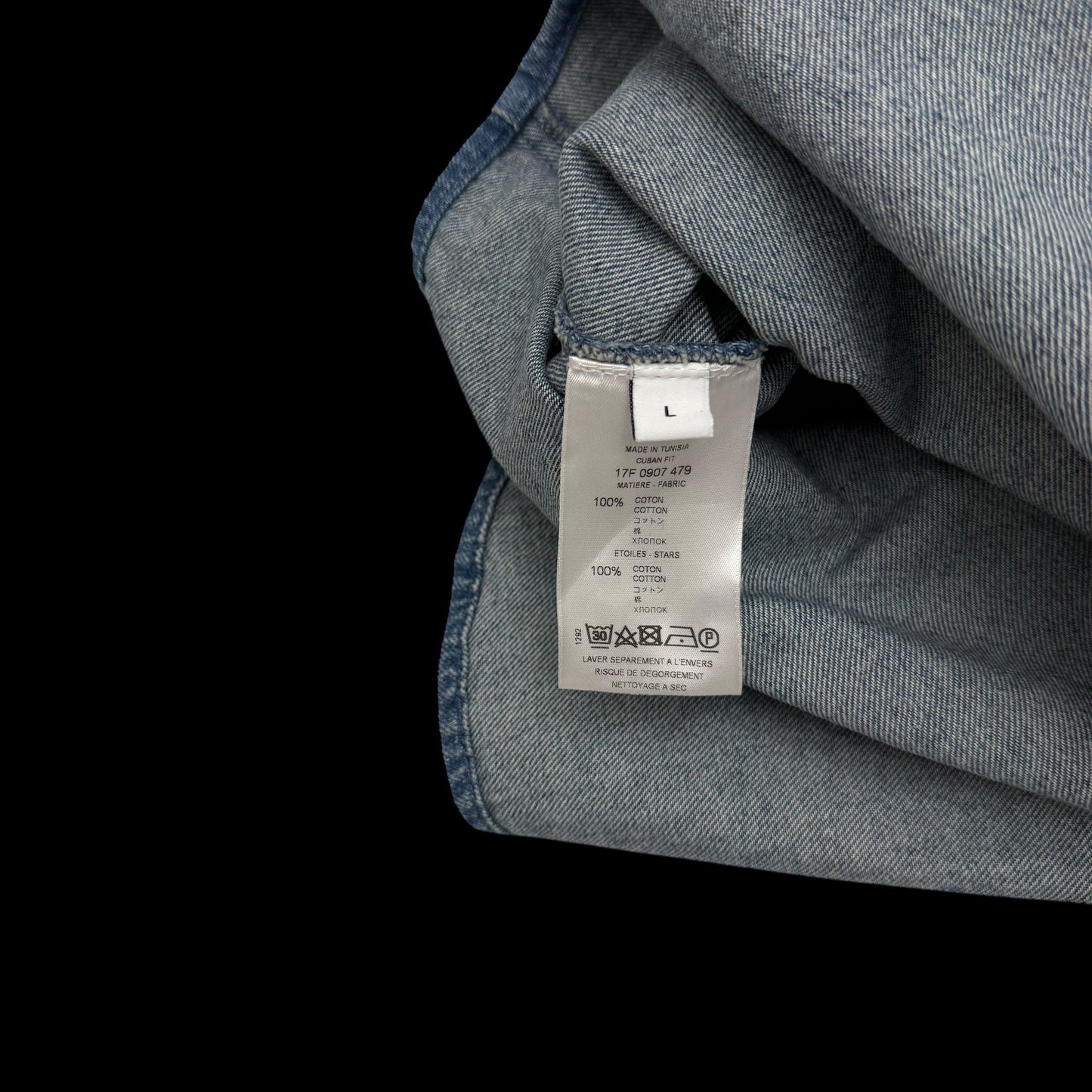 Givency Star Patch Denim Shirt (Fits M-L)