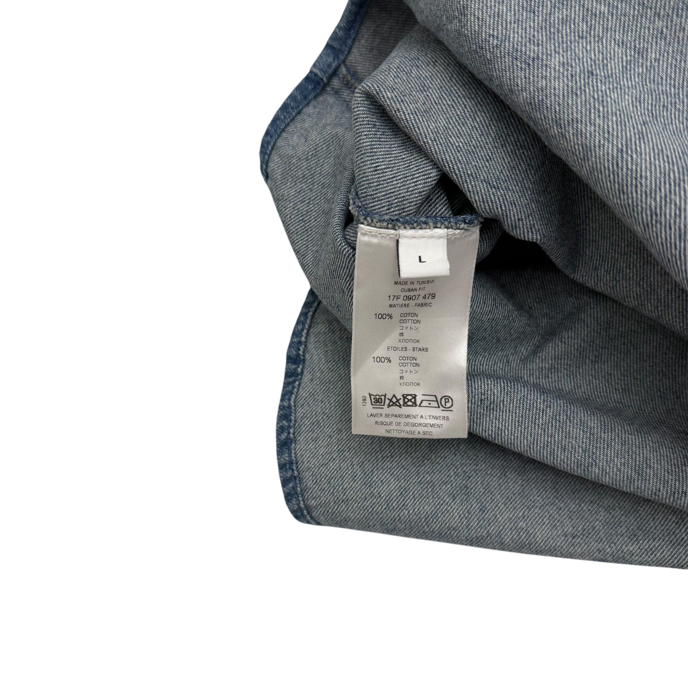 Givenchy Star Patch Denim Shirt (Fits M-L)