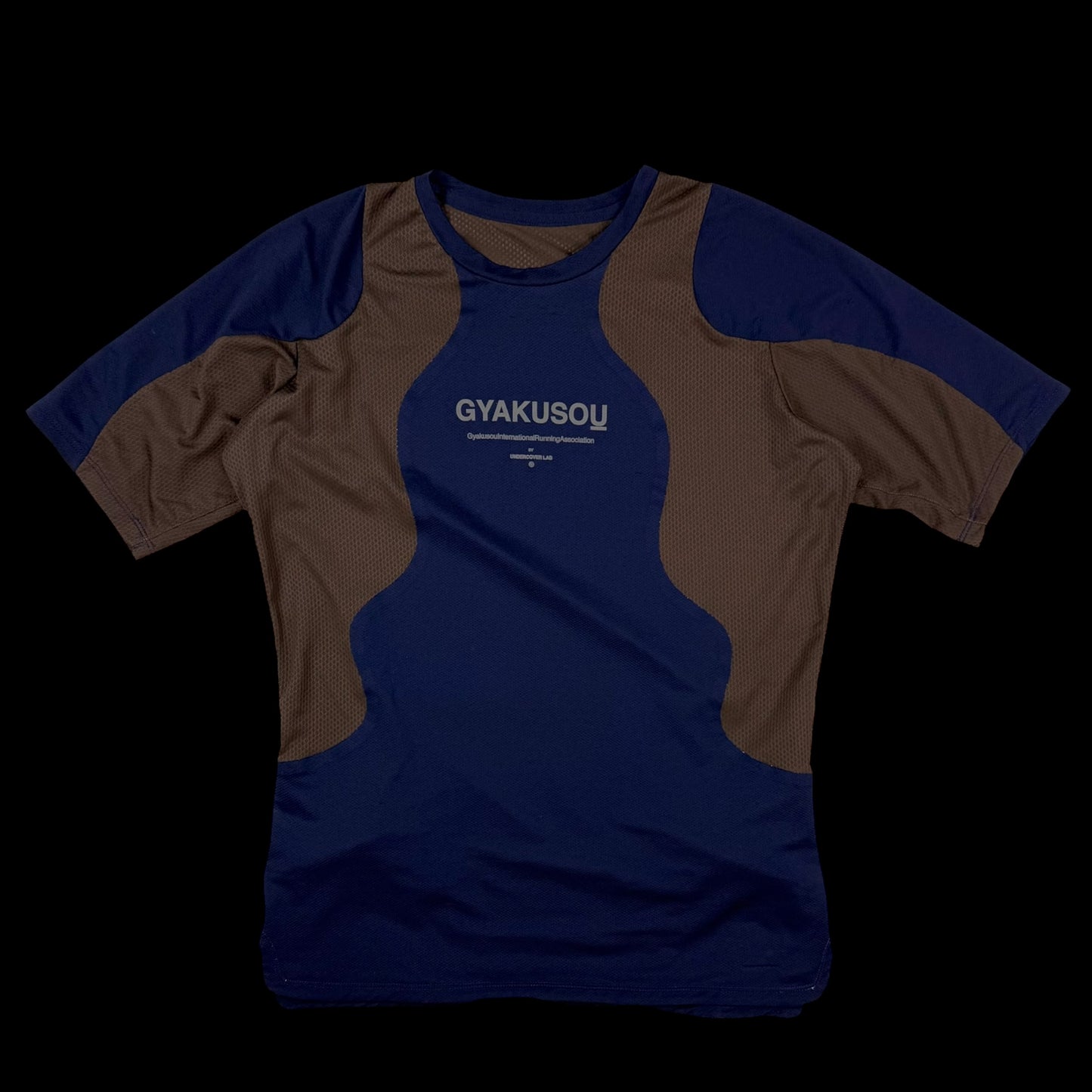 Nike x Undercover Gyakusou AW13 Dri-Fit T-Shirt Navy/Brown (Fits S-M)
