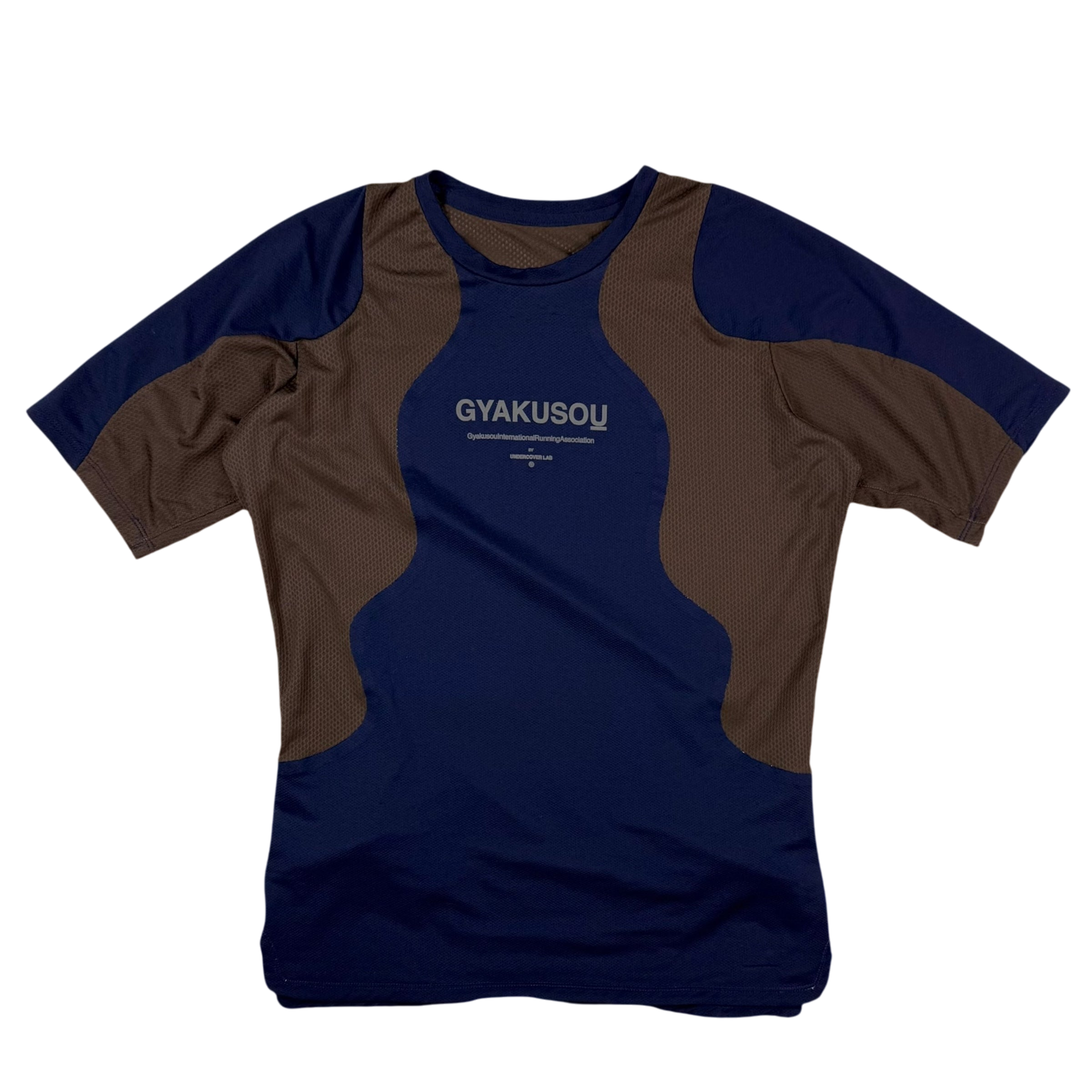 Nike x Undercover Gyakusou AW13 Dri-Fit T-Shirt Navy/Brown (Fits S-M)