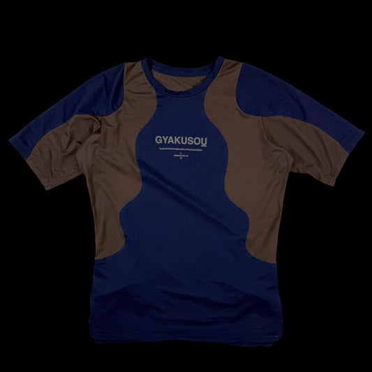 Nike x Undercover Gyakusou AW13 Dri-Fit T-Shirt Navy/Brown (Fits S-M)