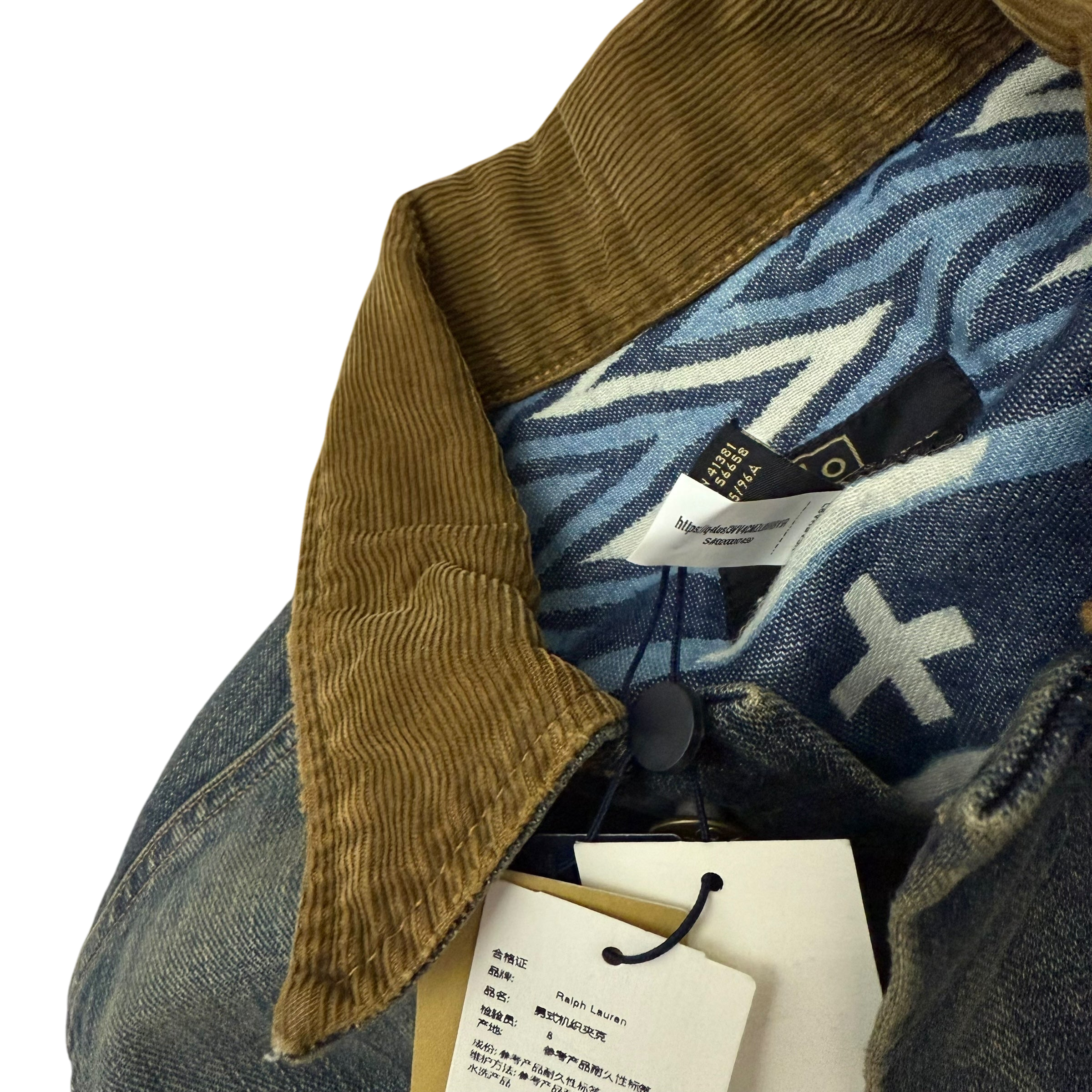 Polo Ralph Lauren x Naiomi Glasses Denim Trucker Jacket Faded Blue (Size M)