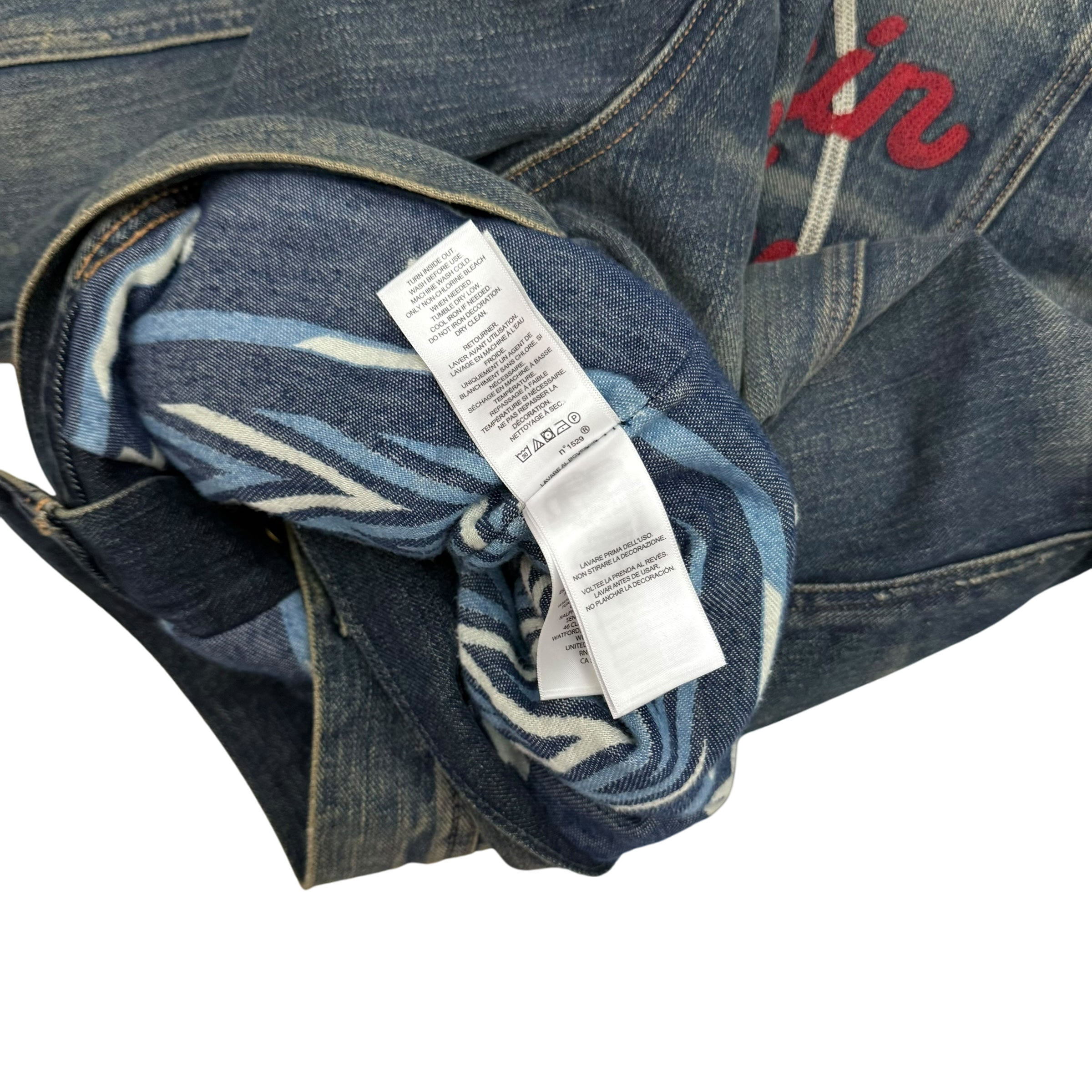 Polo Ralph Lauren x Naiomi Glasses Denim Trucker Jacket Faded Blue (Size M)