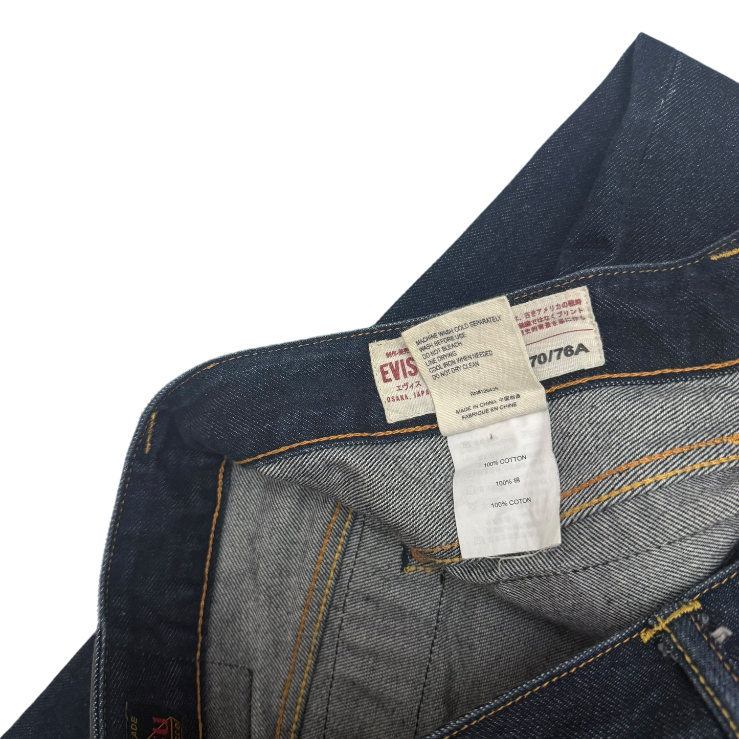 Evisu White Print Daicock Jeans
(Size 30”)