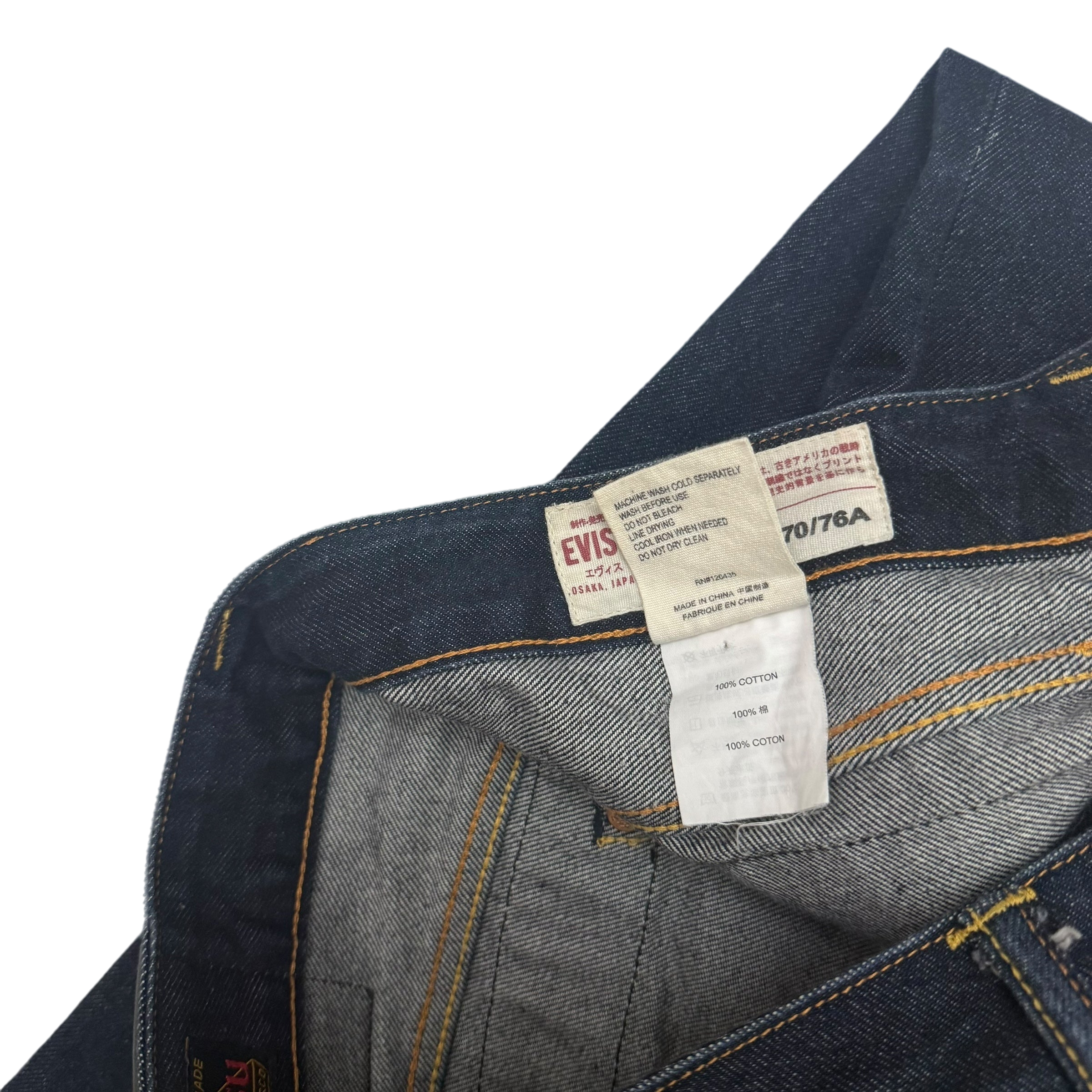 Evisu White Print Daicock Jeans
(Size 30”)