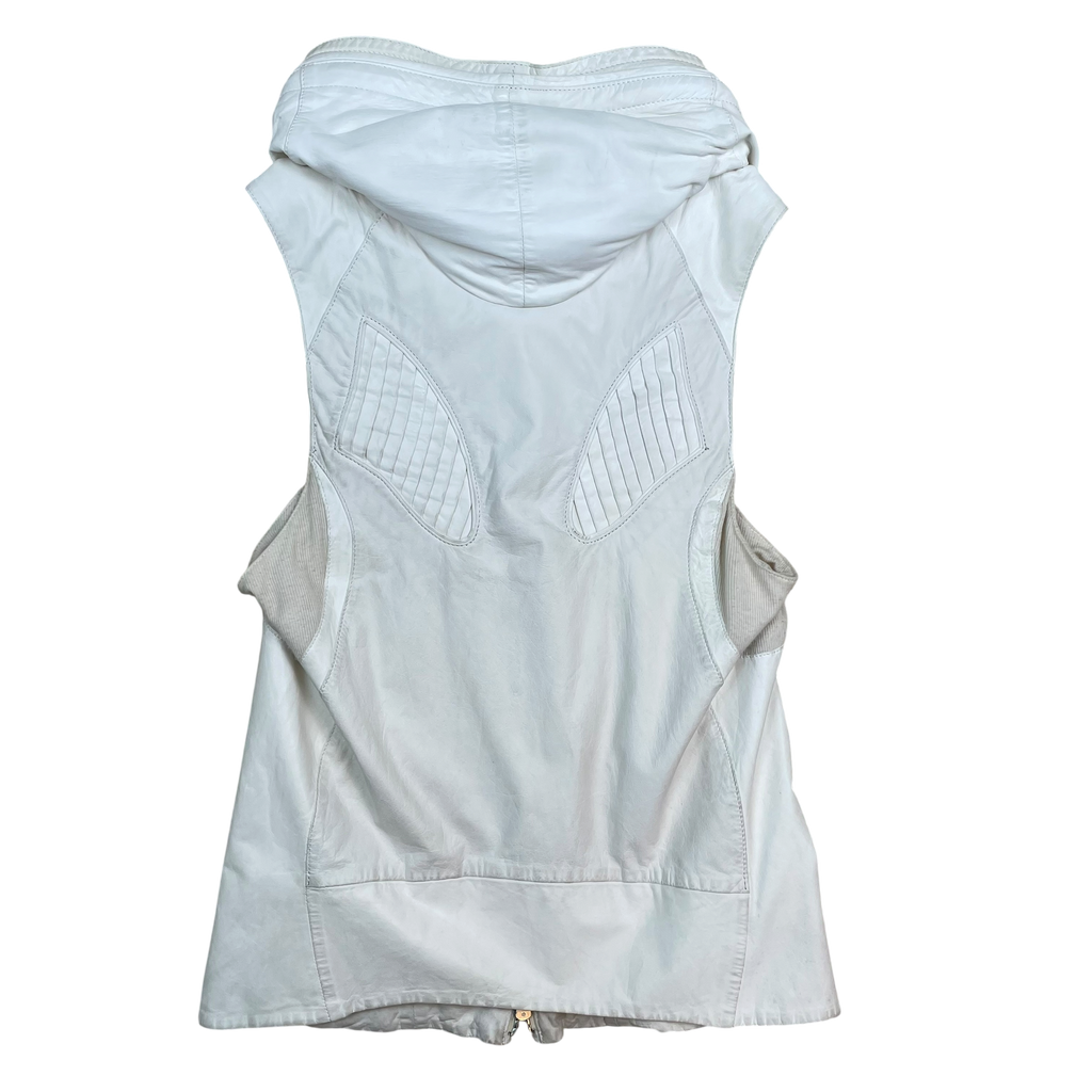 Le Grande Bleu (L.G.B.) Shark Bono12 Leather Vest Off-White (Size 2/M)