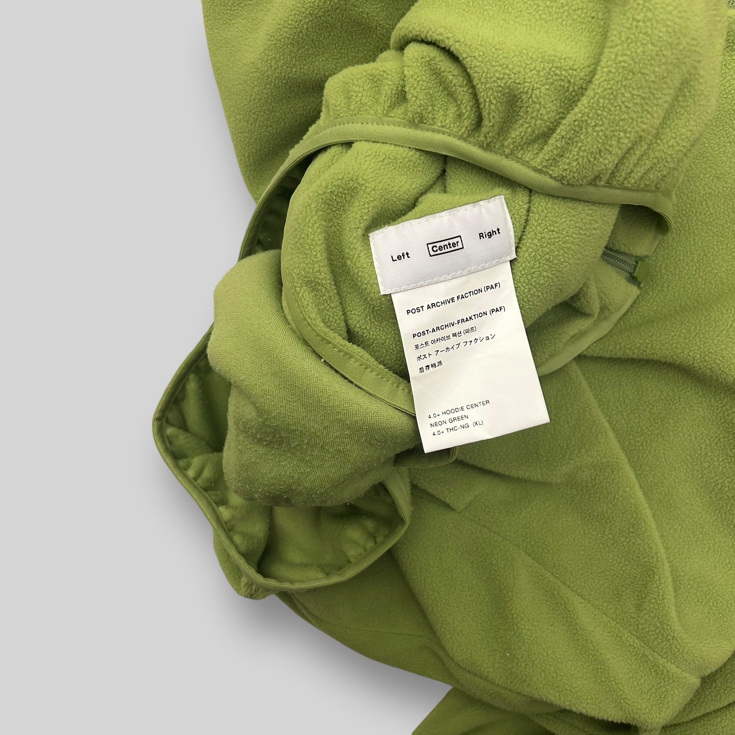 Post Archive Faction (PAF) 4.0+ Centre Hoodie Green (Fits XL-XXL)