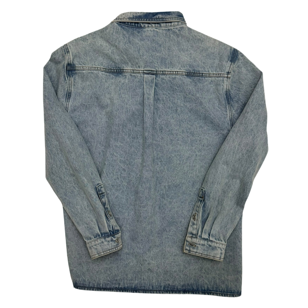 Y/Project 22AW Pinched Logo Oversized Denim Shirt (Fits up to size L)