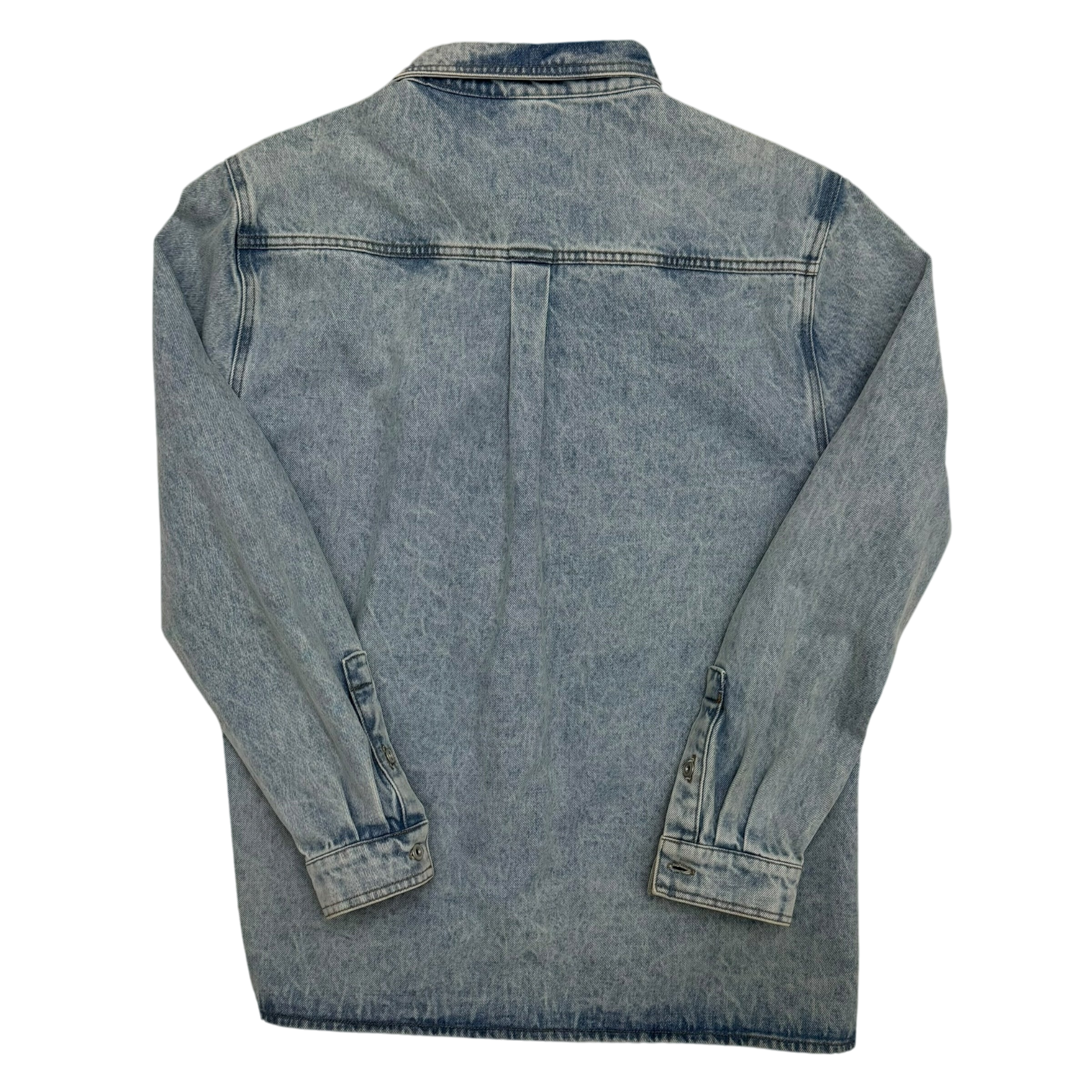 Y/Project 22AW Pinched Logo Oversized Denim Shirt (Fits up to size L)