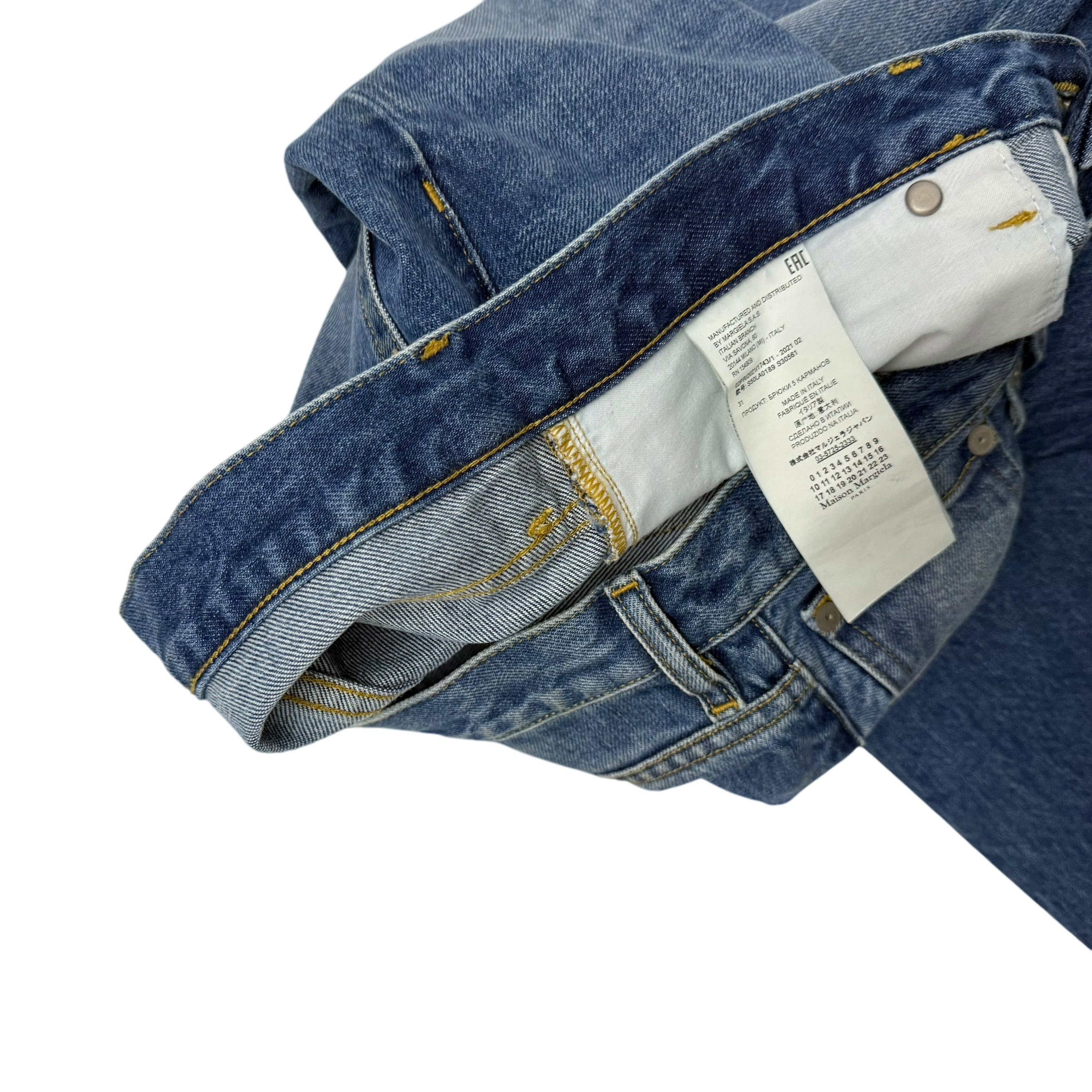 Maison Margiela Straight-Cut Denim Jeans (Size 31”)