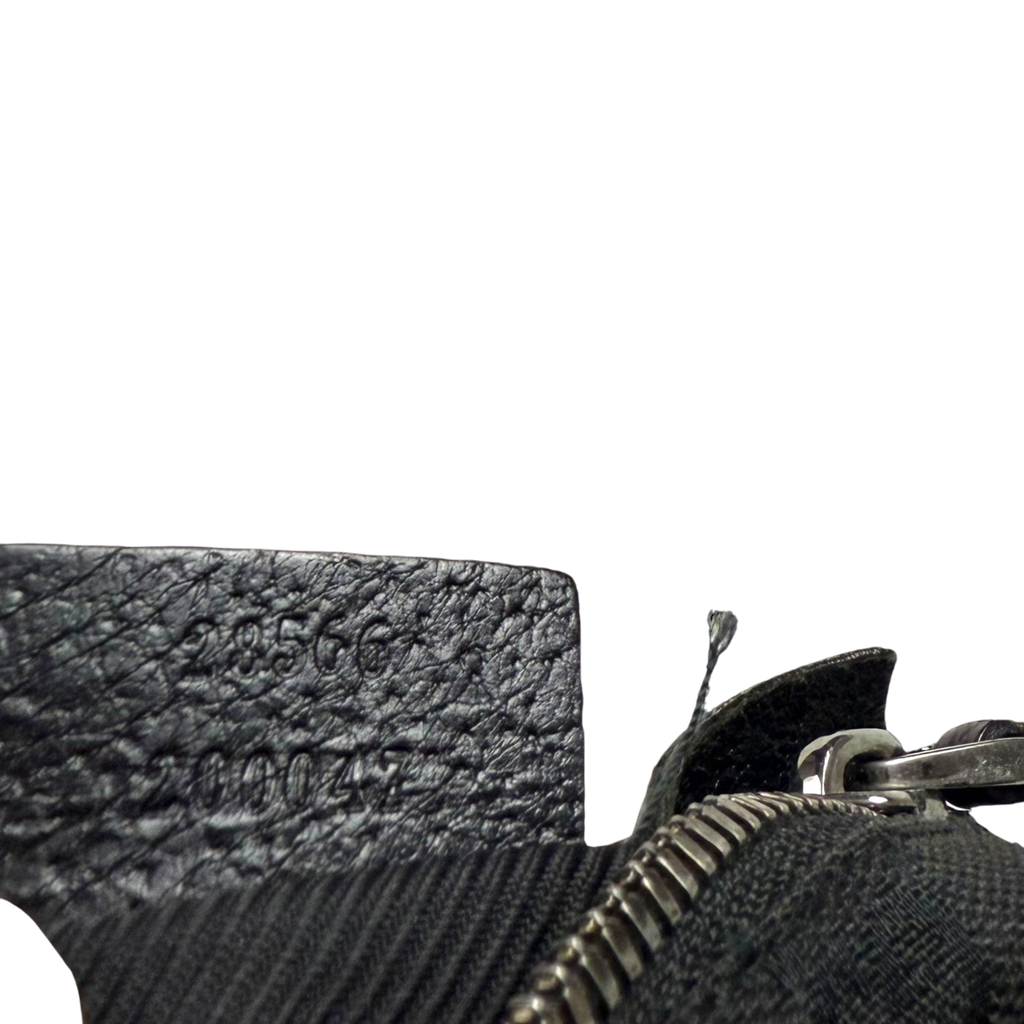 Gucci GG Canvas Double Pocket Belt Bag Black