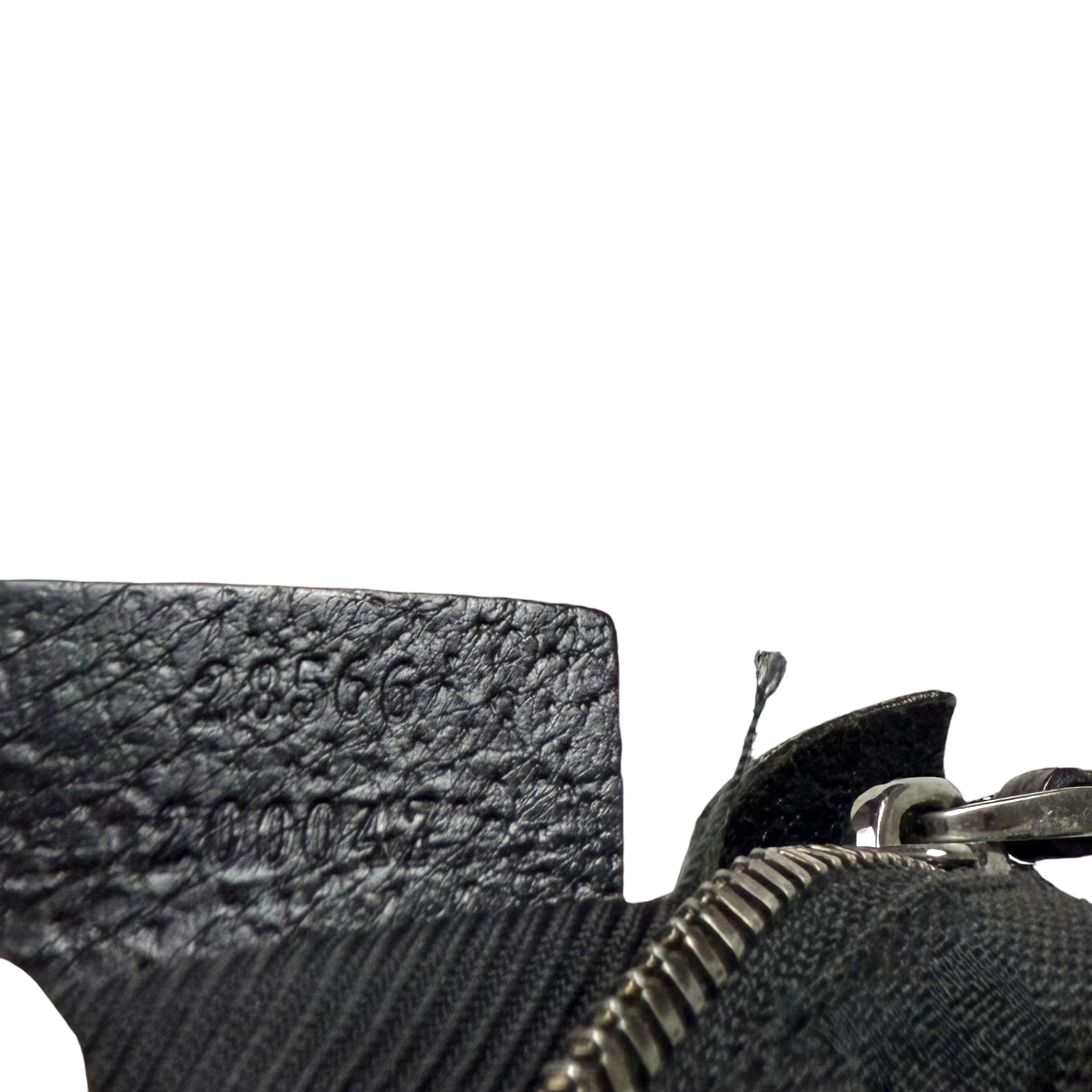 Gucci GG Canvas Double Pocket Belt Bag Black