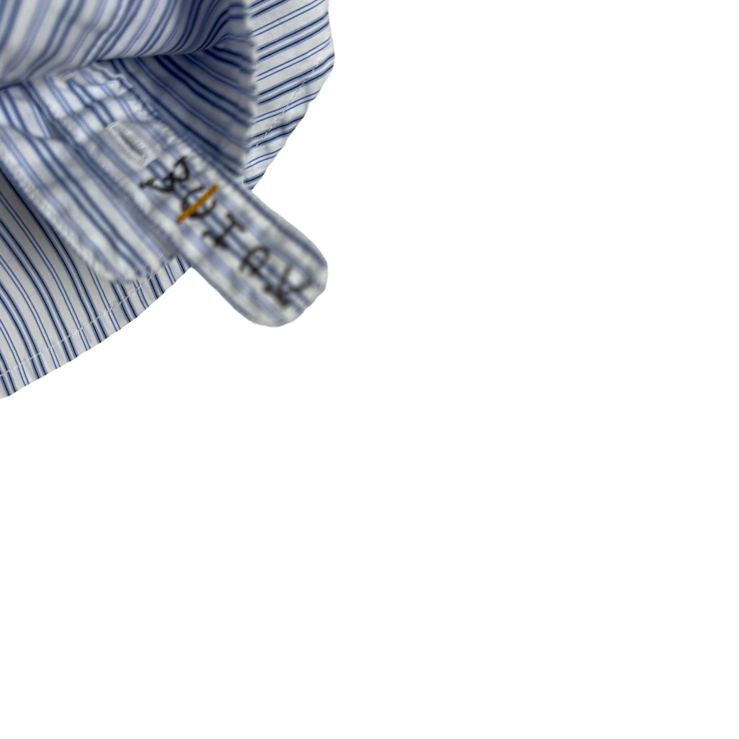 Kapital Cotton Stripe Cabin Work Shirt Blue / White (Size L)