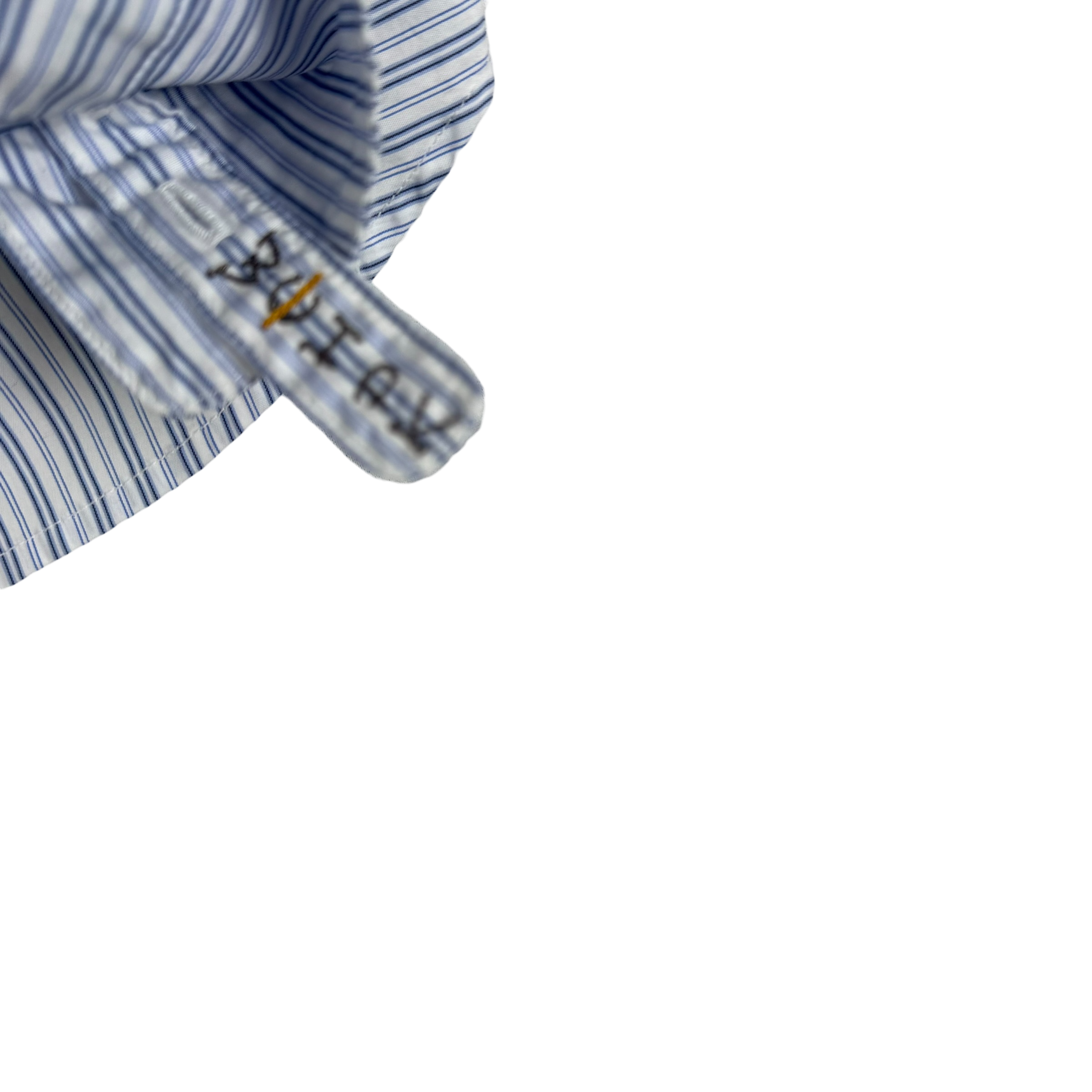 Kapital Cotton Stripe Cabin Work Shirt Blue / White (Size L)