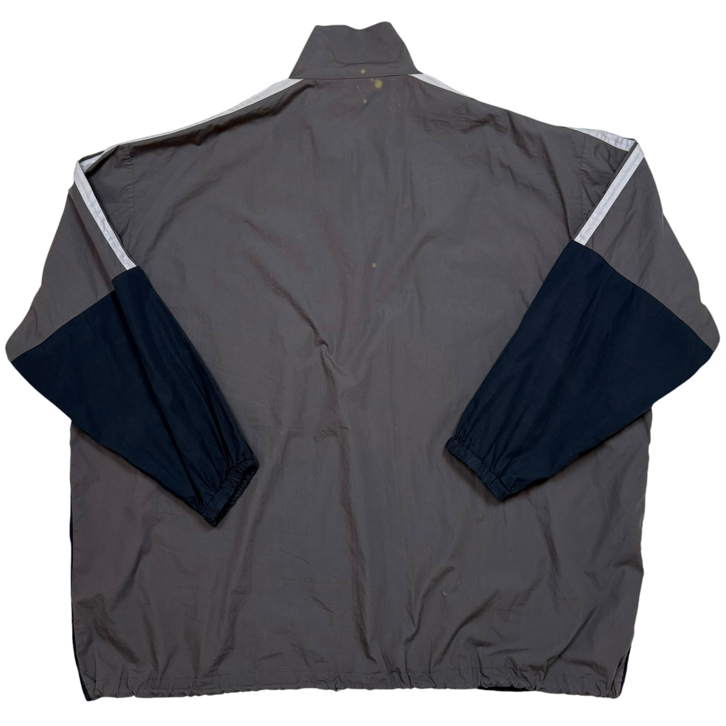 Balenciaga SS18 Logo Colour Block Track Jacket White/Navy/Grey (Fits L-XXL)