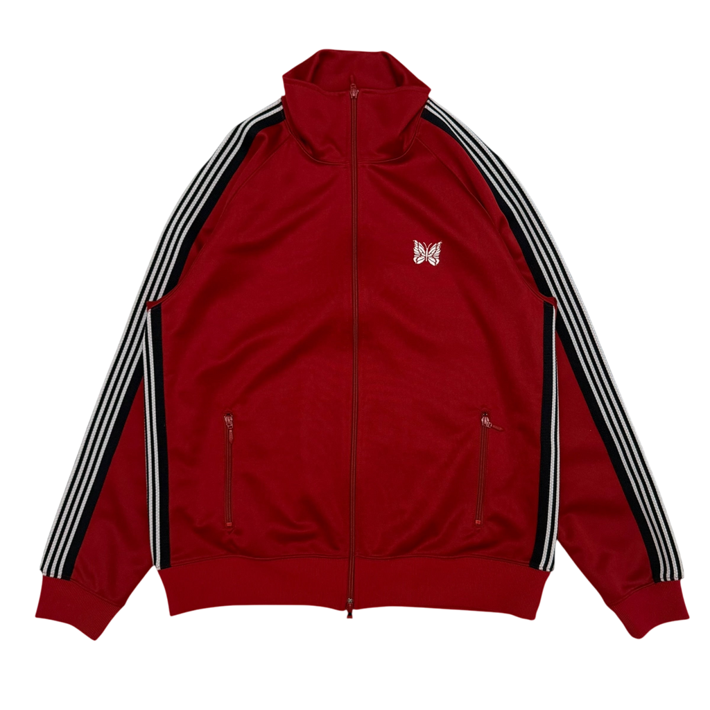 Needles Poly Smooth Track Jacket Red / Black (Size L)