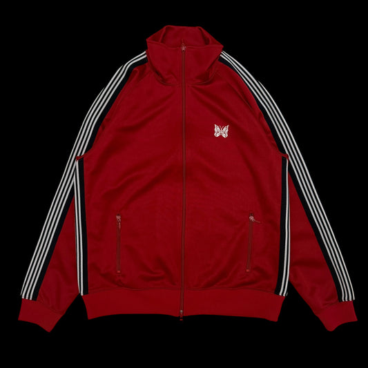 Needles Poly Smooth Track Jacket Red / Black (Size L)