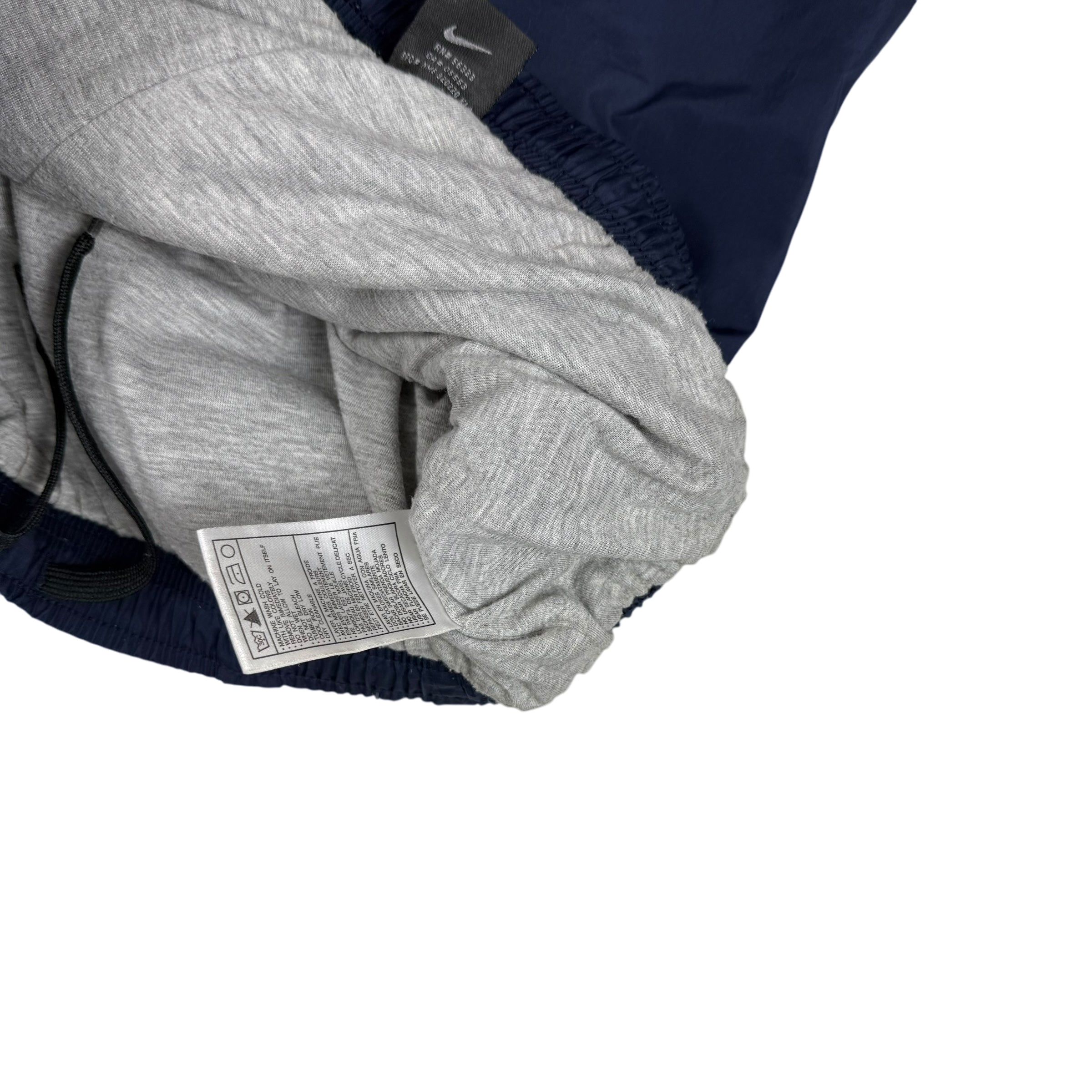 Nike 00s Lined Track Pants White/Navy (part of set) (Fits M-L)