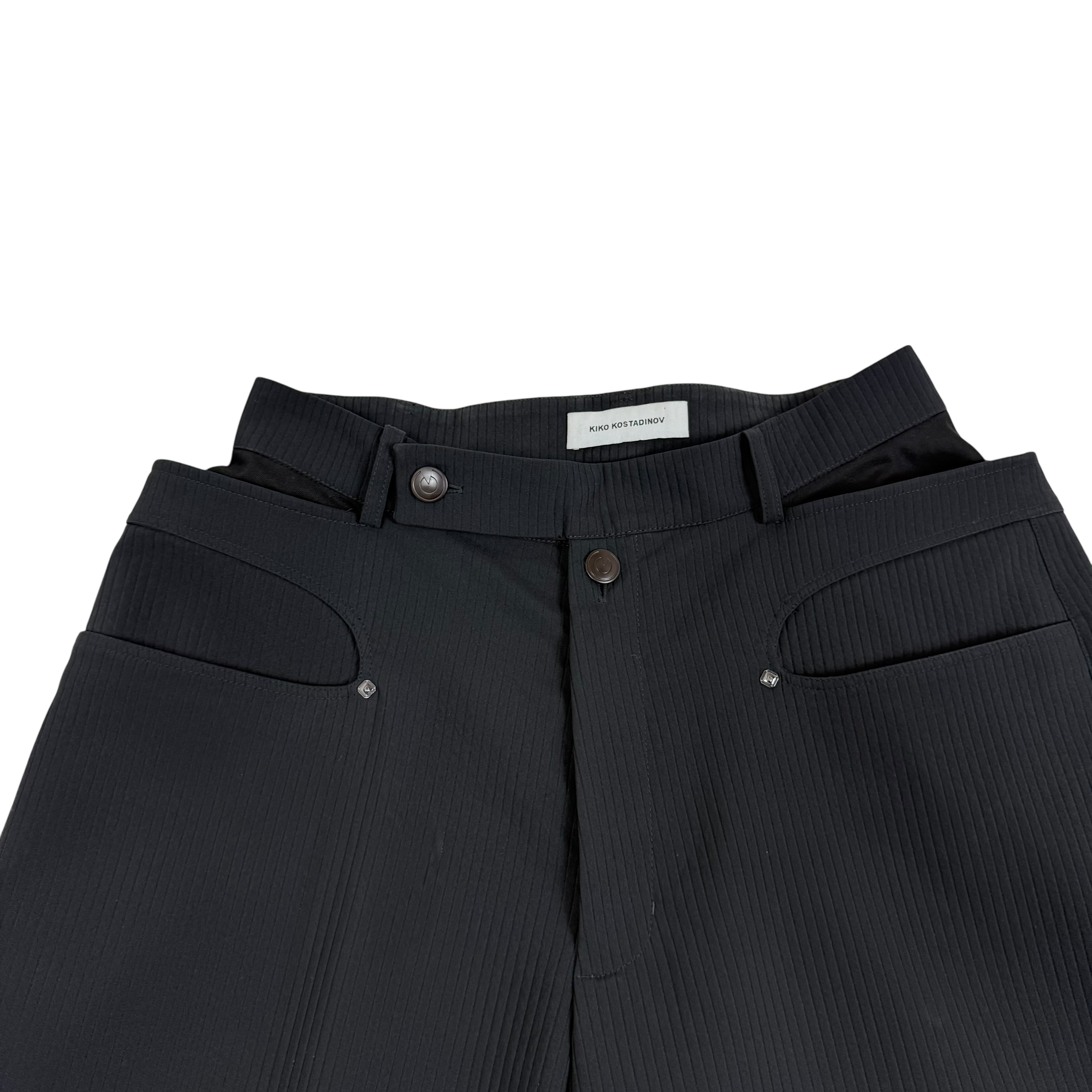 Kiko Kostadinov AW22 Antharas Wide Trousers Black (Fits M-L)