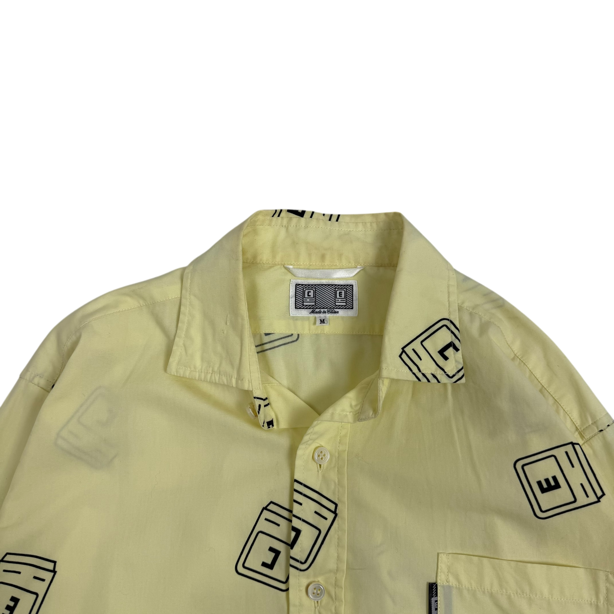 Cav Empt Graphic Block Shirt Yellow (Fits S-M)