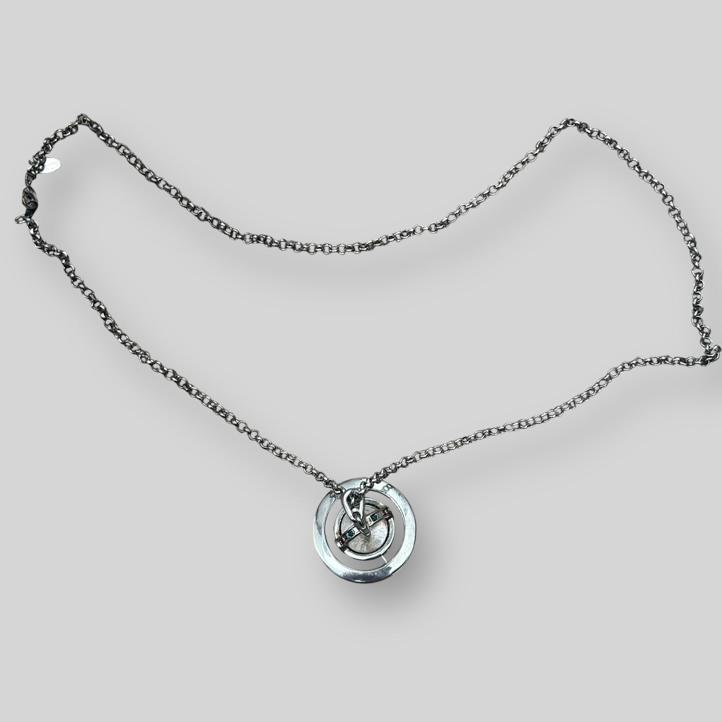 Vivienne Westwood Giant 3D Orb Necklace Silver