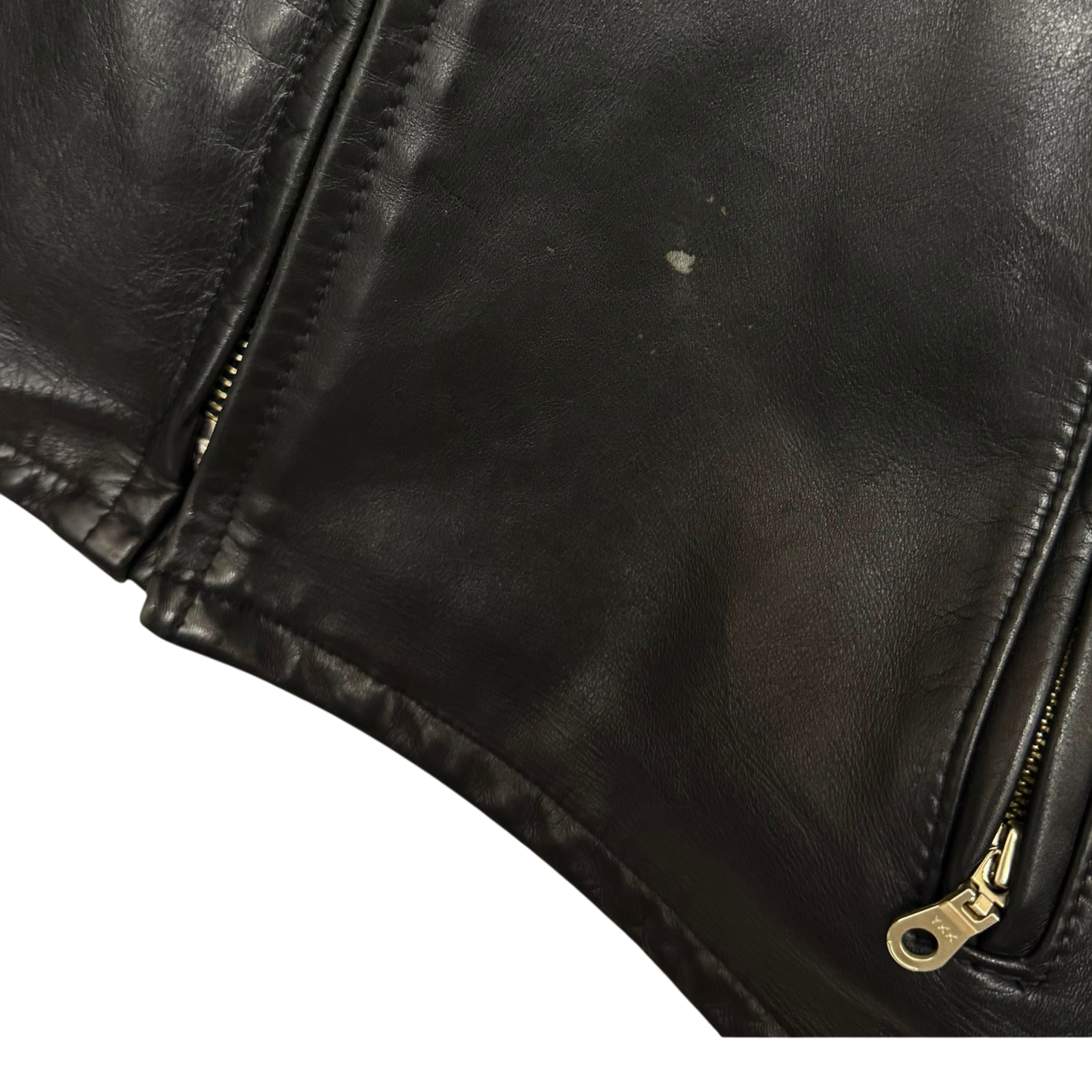 Schott 641 Horsehide Cafe Racer Jacket Black (Fits M-L)