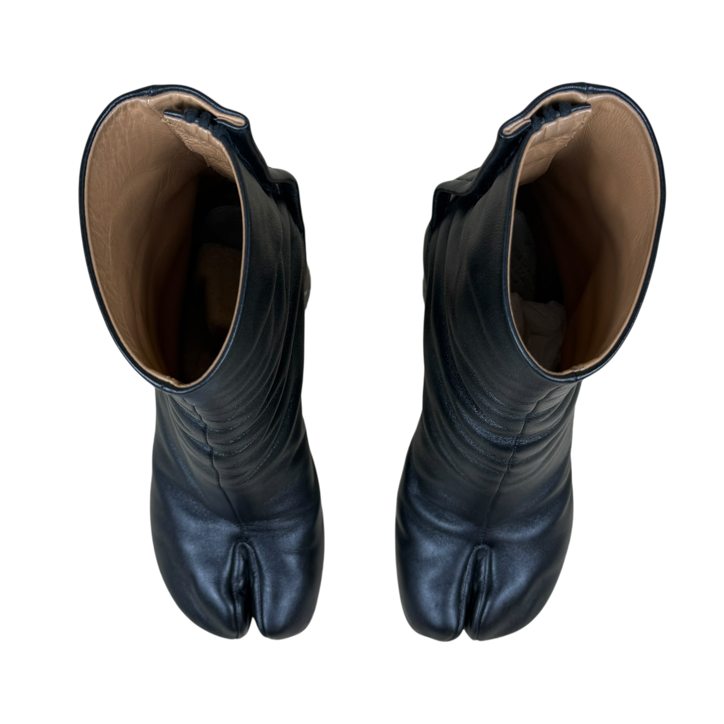 Maison Margiela 80mm Leather Tabi Boots Black (Size EU36.5)