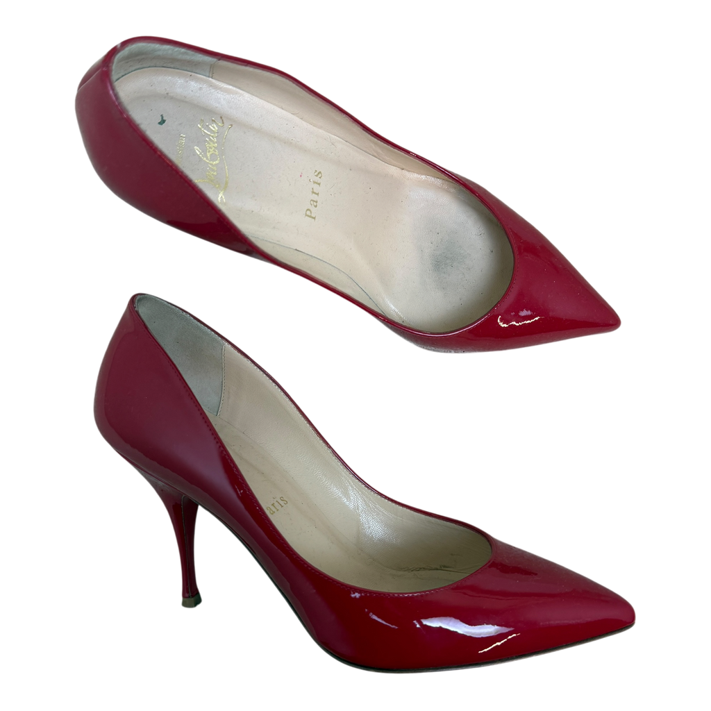 Christian Louboutin Patent Leather Calf Pumps Red (Size EU36)