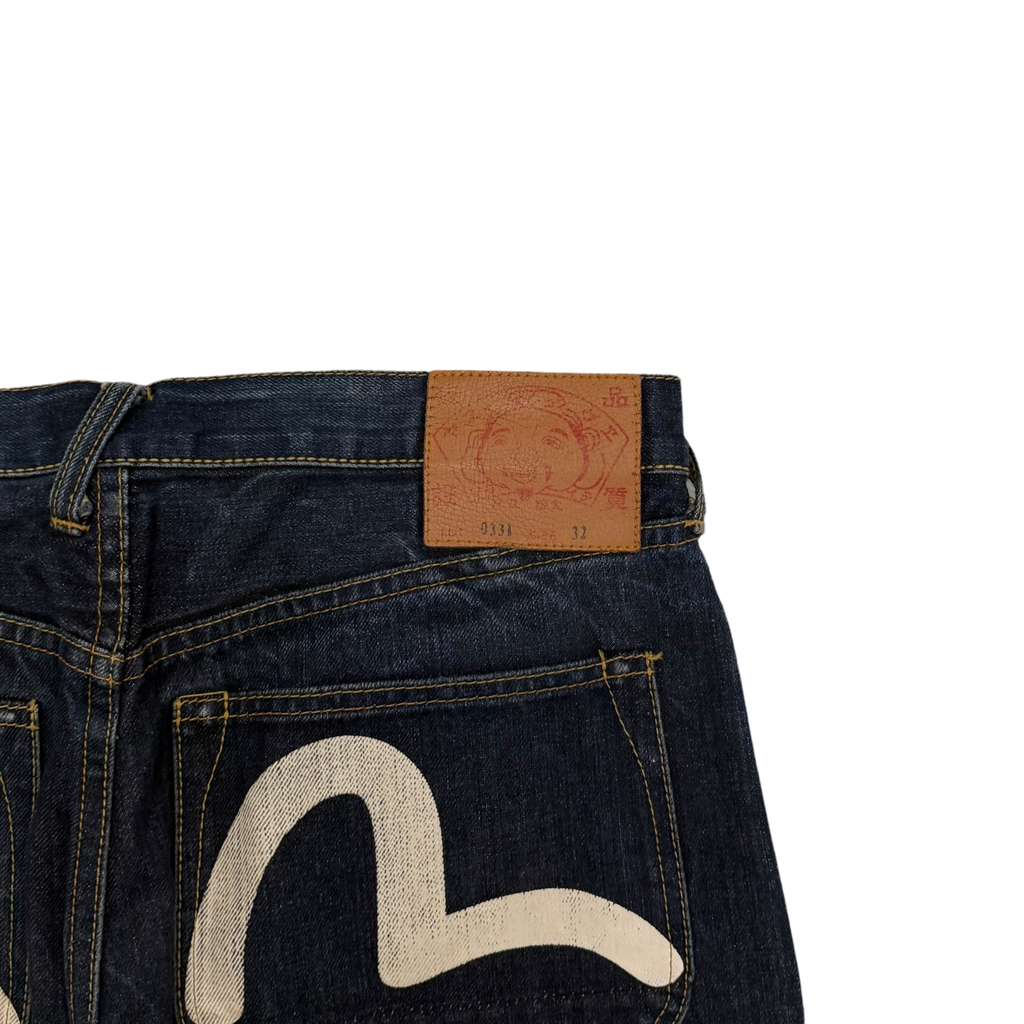 Evisu White Seagull Print Jeans (Size 32")