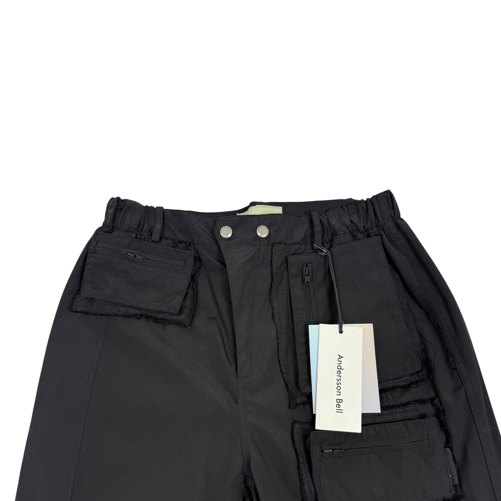 Andersson Bell Raw Edge Multi Pocket Pants Black (Size L)