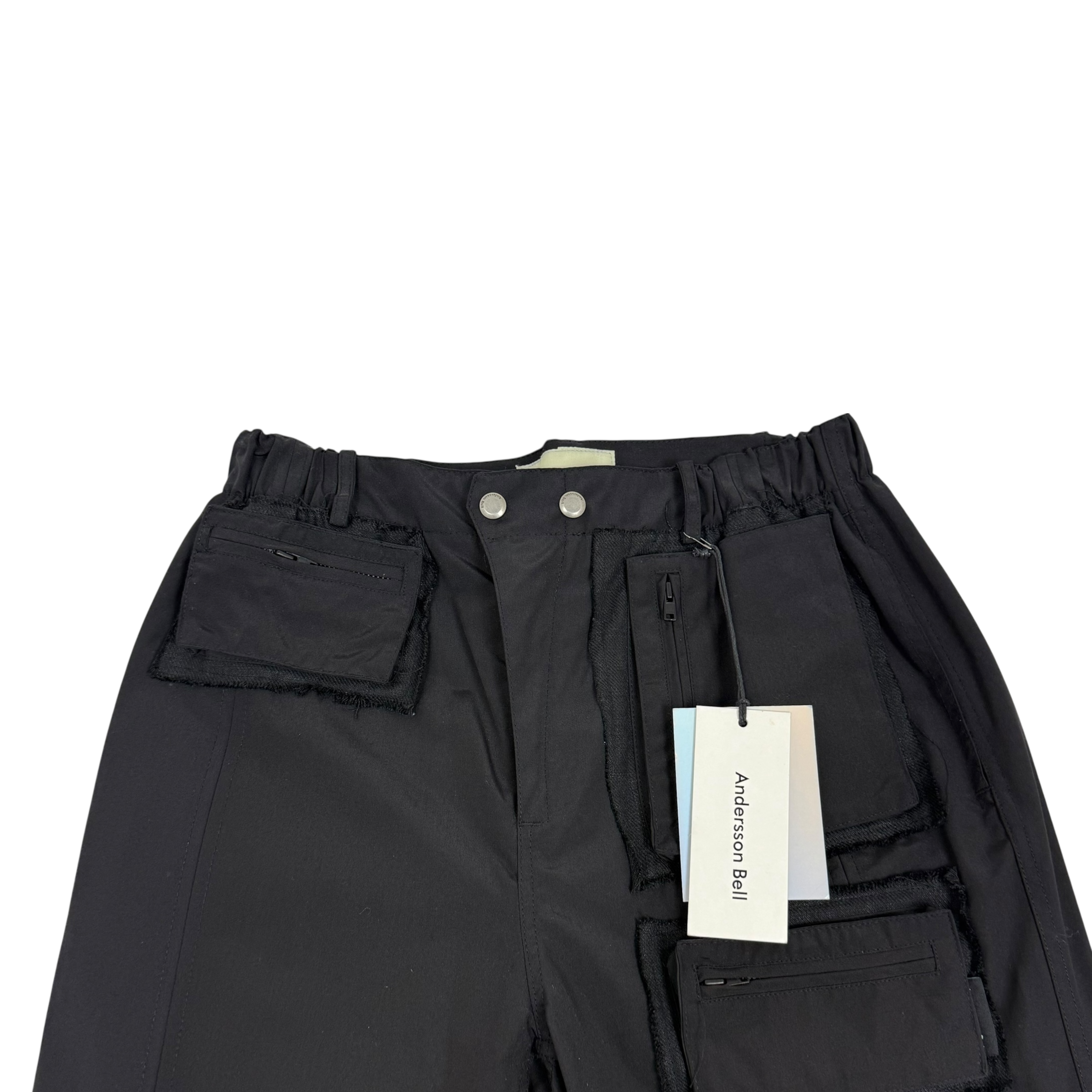 Andersson Bell Raw Edge Multi Pocket Pants Black (Size L)