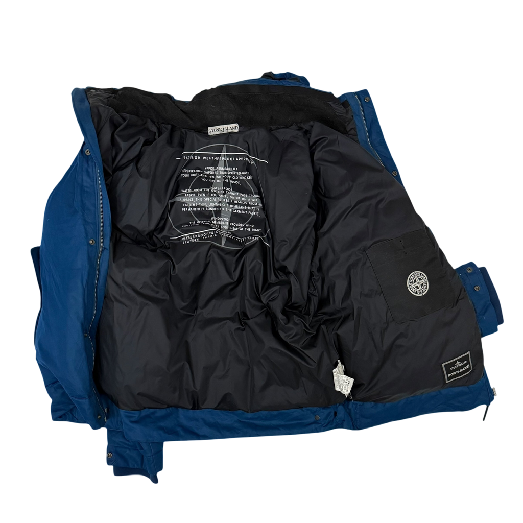 Stone Island AW 2009 Weatherproof Goose Down Jacket Blue (Size XXL)
