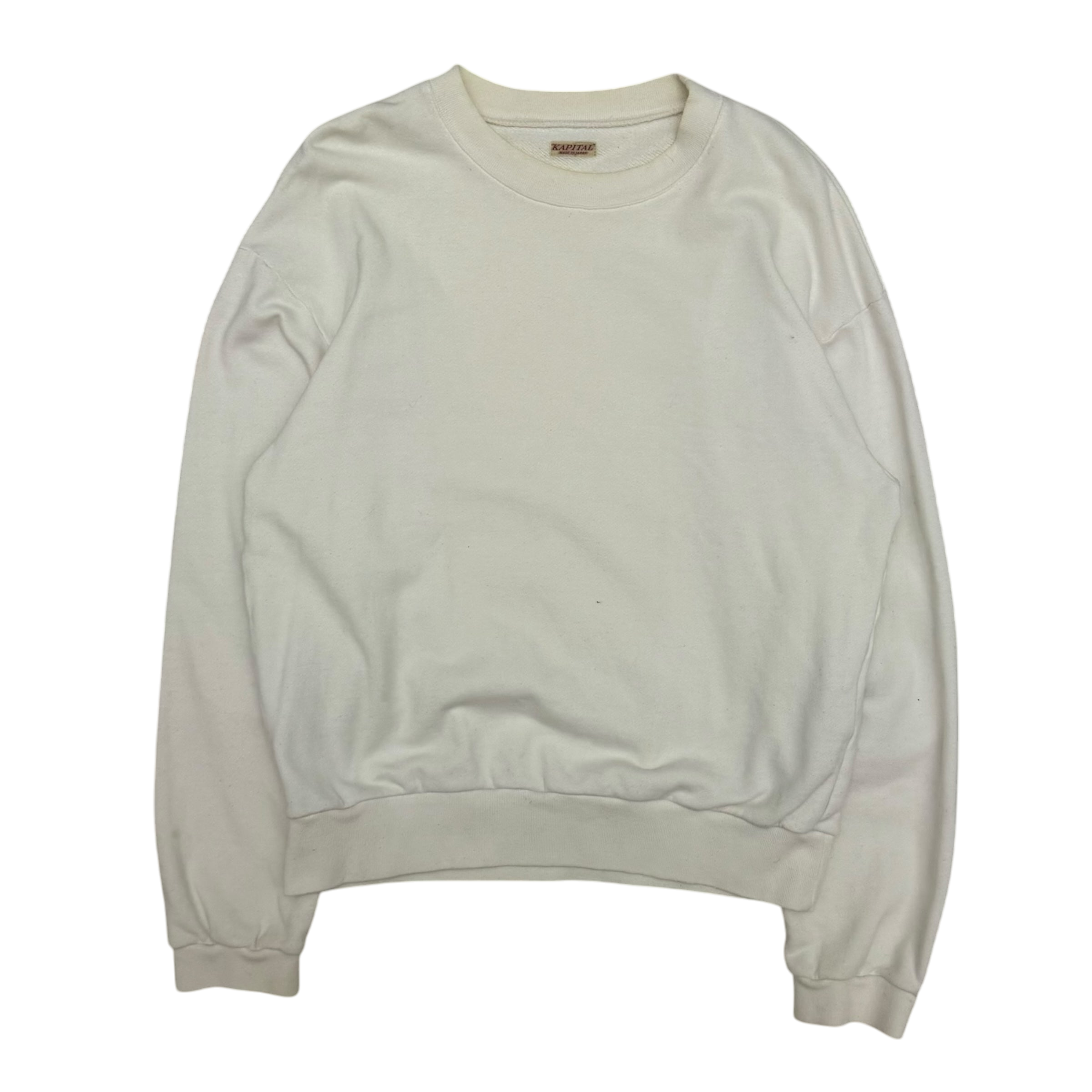 Kapital Smiley Crewneck Sweatshirt Grey (Size 3)