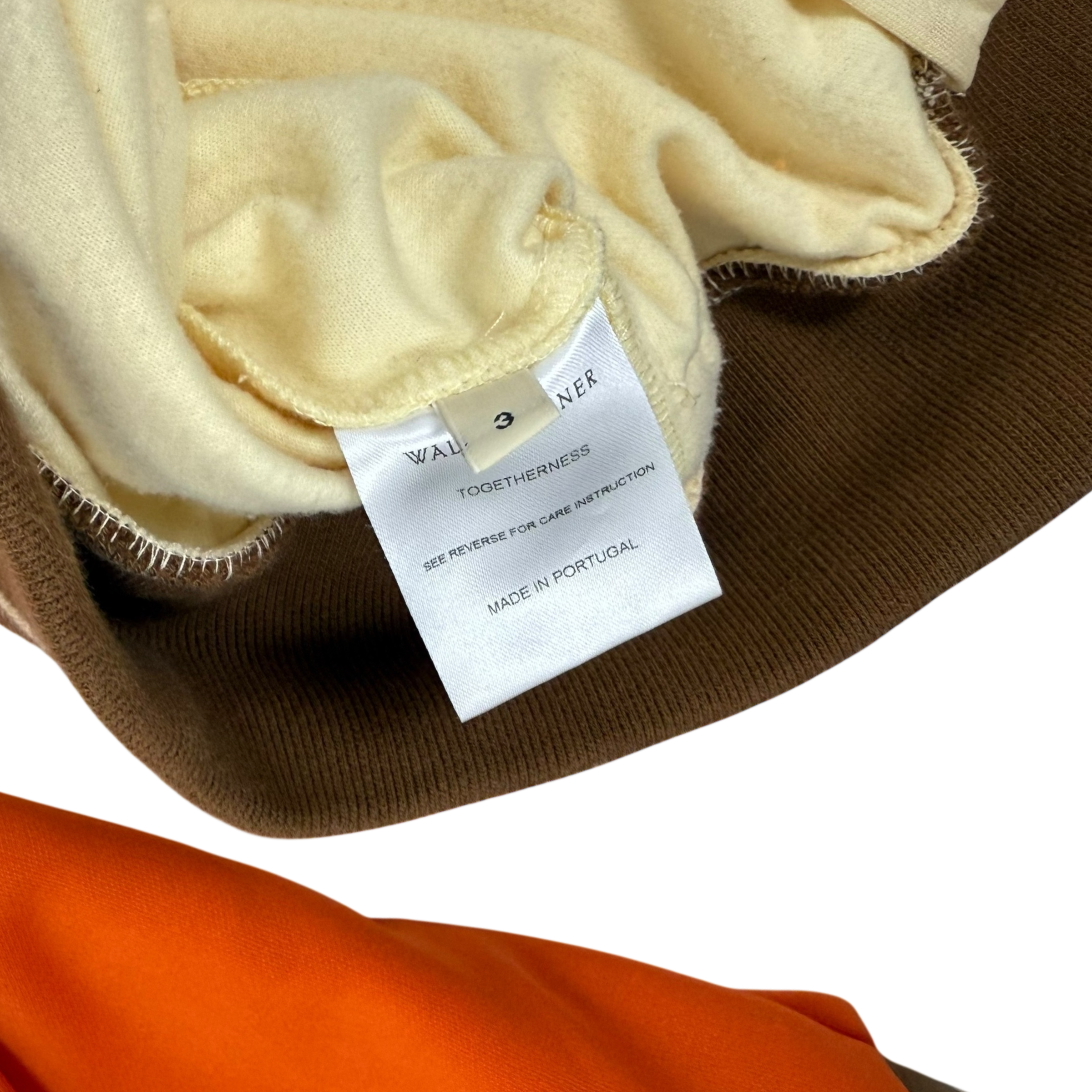 Wales Bonner Percussion Track Jacket Cream/Orange (Fits S-M)