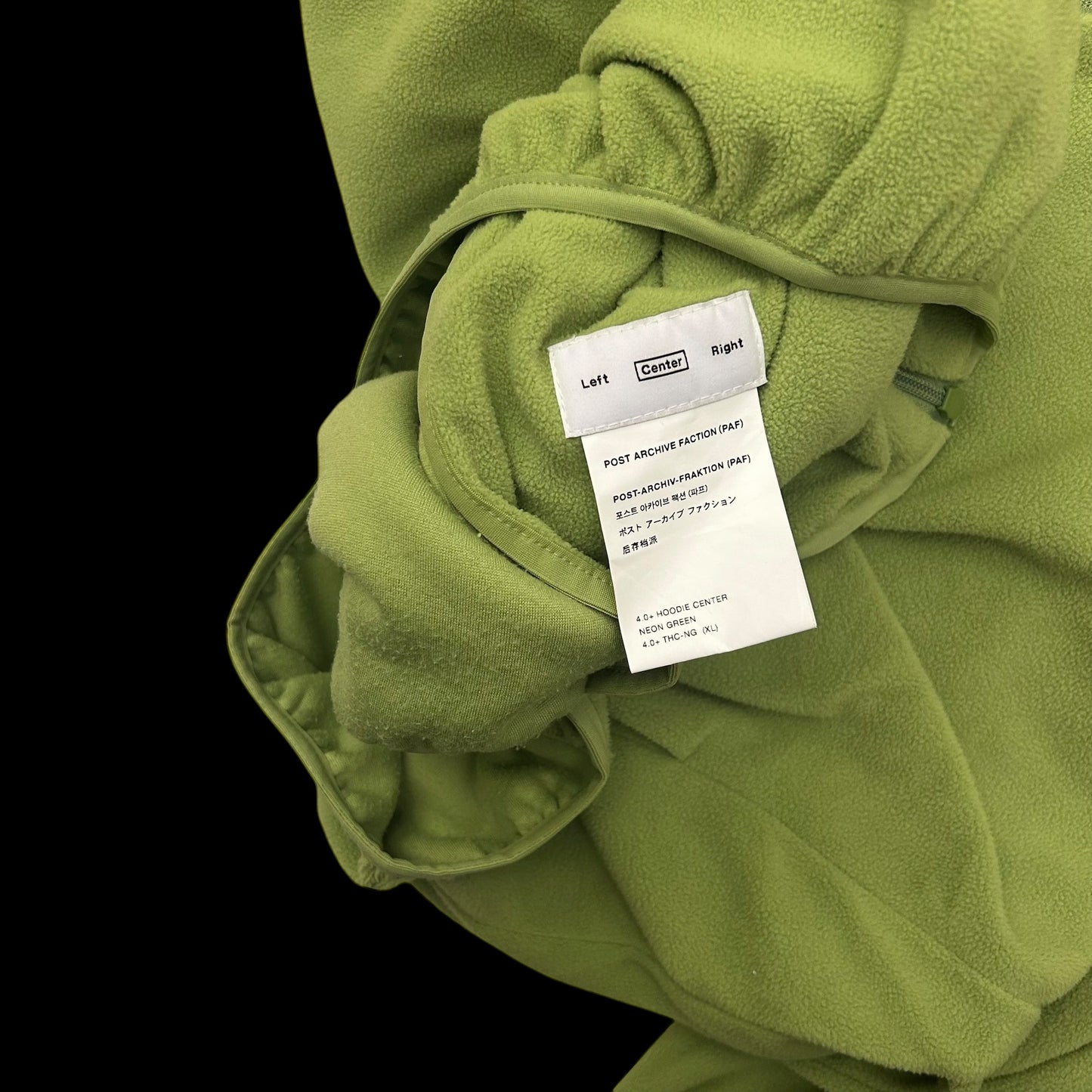 Post Archive Faction (PAF) 4.0+ Centre Hoodie Green (Fits XL-XXL)