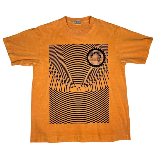 Cav Empt Overdye Ziggurat Ripple T-Shirt Orange (Size M)