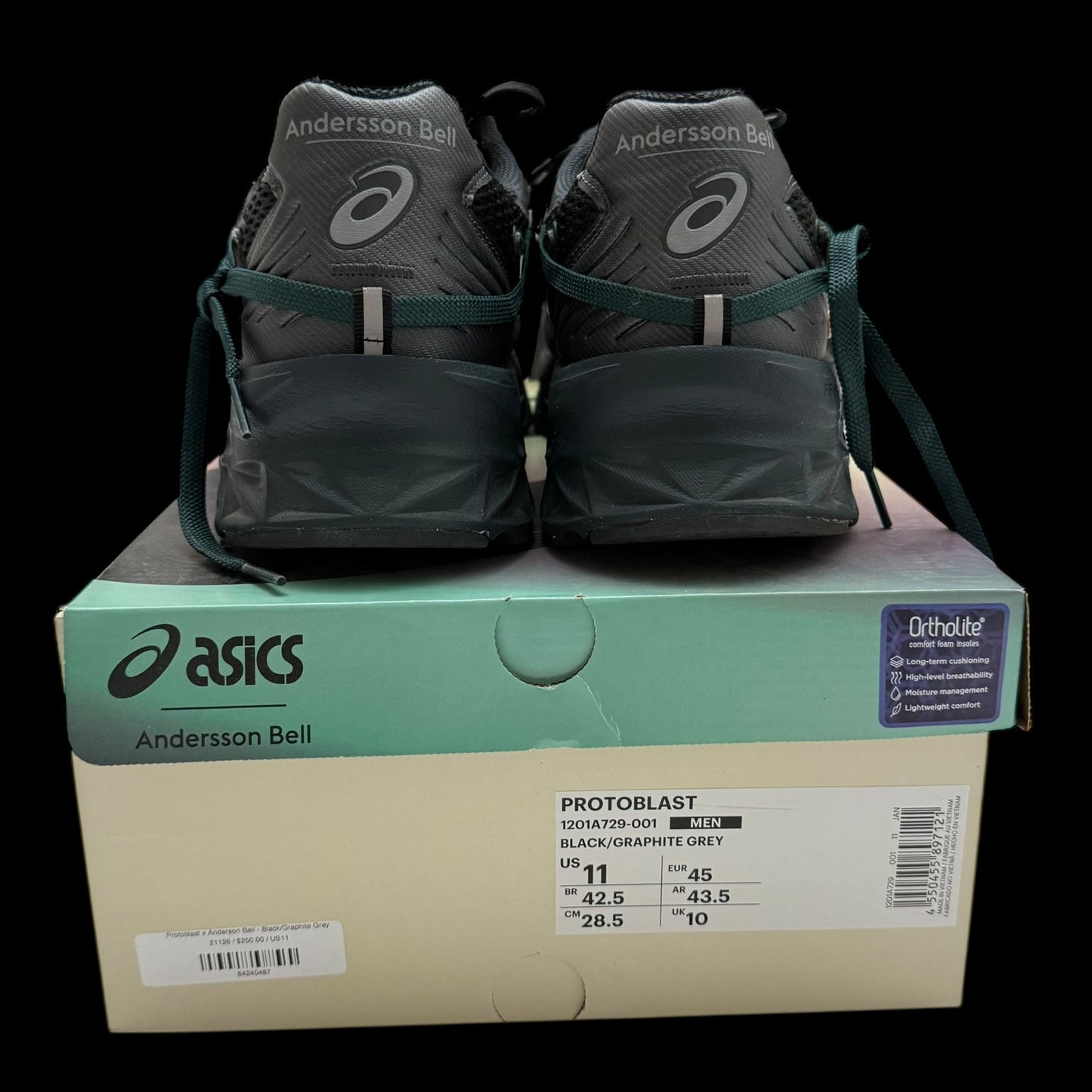 ASICS x Andersson Bell HN2-S Protoblast Black (Size US11/UK10)