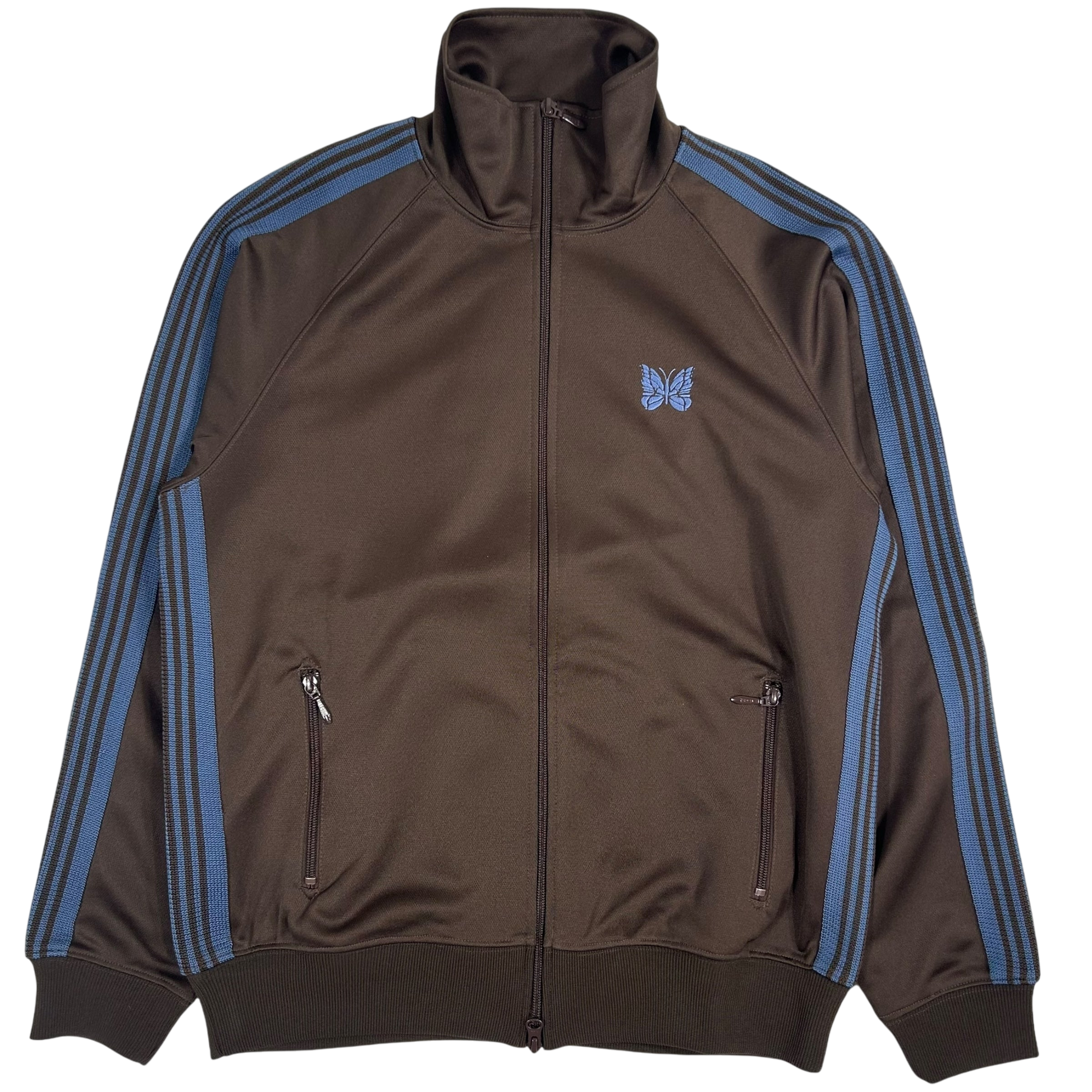 Needles Poly Smooth Track Jacket Brown / Blue (Size M)