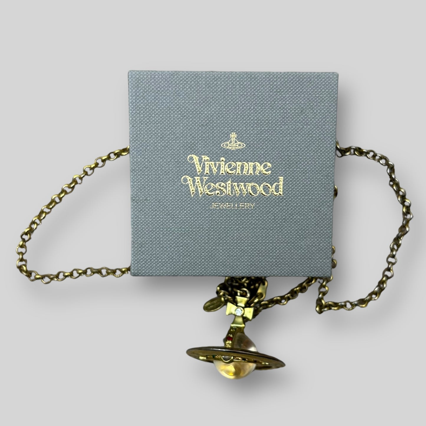 Vivienne Westwood Orb Giant 3D  Necklace Gold