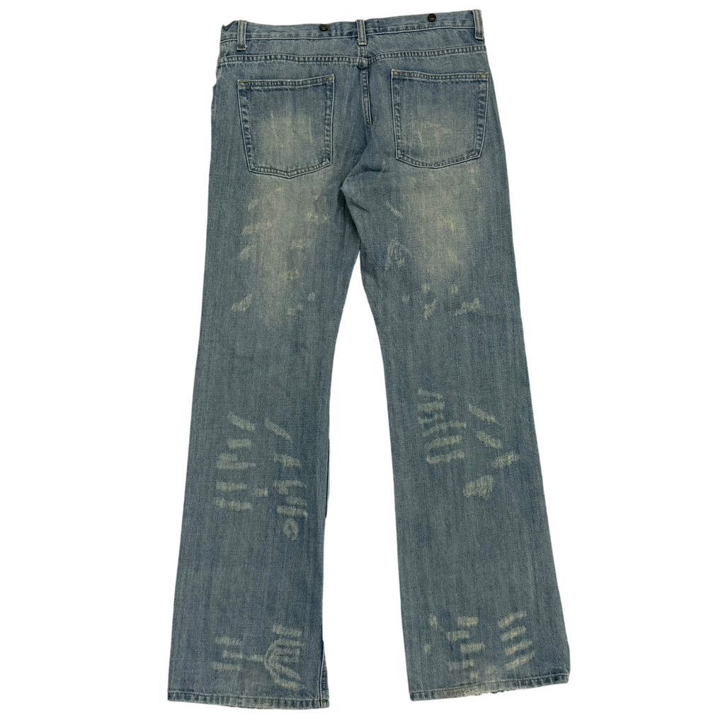 Cavalli 2000s Bootcut Distressed Jeans (Size 34”)