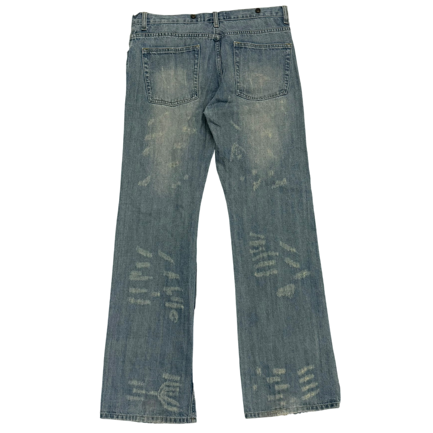 Cavalli 2000s Bootcut Distressed Jeans (Size 34”)