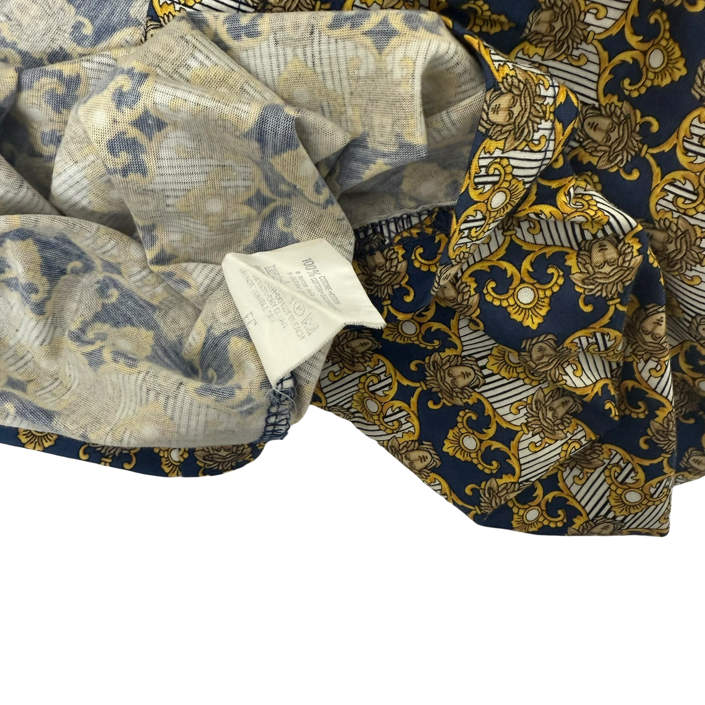 Versus Gianni Versace Medusa Head Full Print Polo T-Shirt (Fits L-XL)