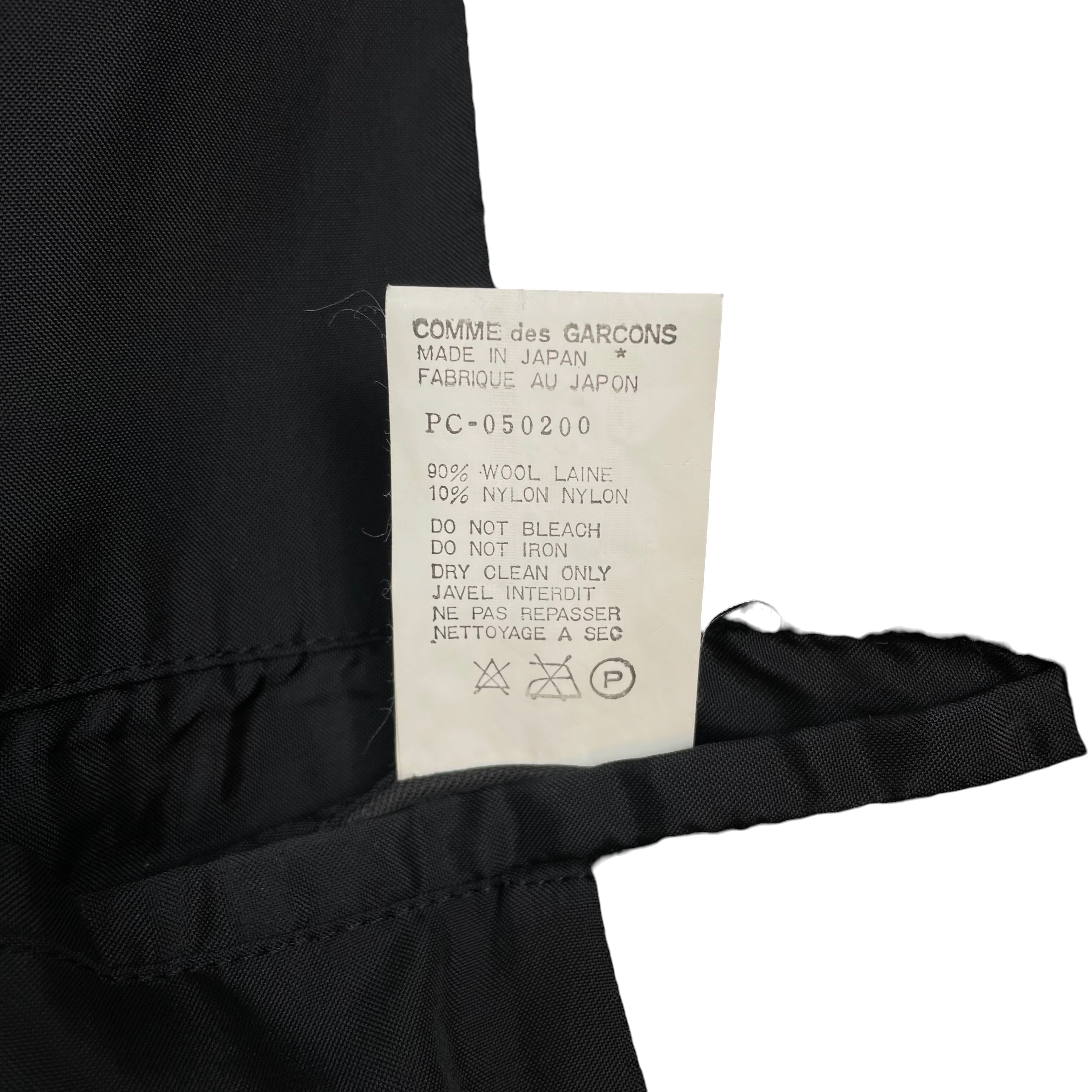Comme des Garcons Homme Plus AD2005 Wool Coat Black (Size M)