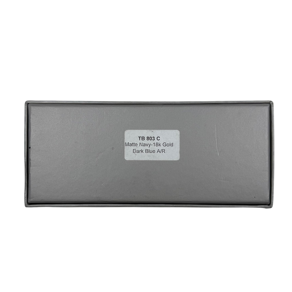 Thom Browne New York Square Sunglasses Navy/Gold