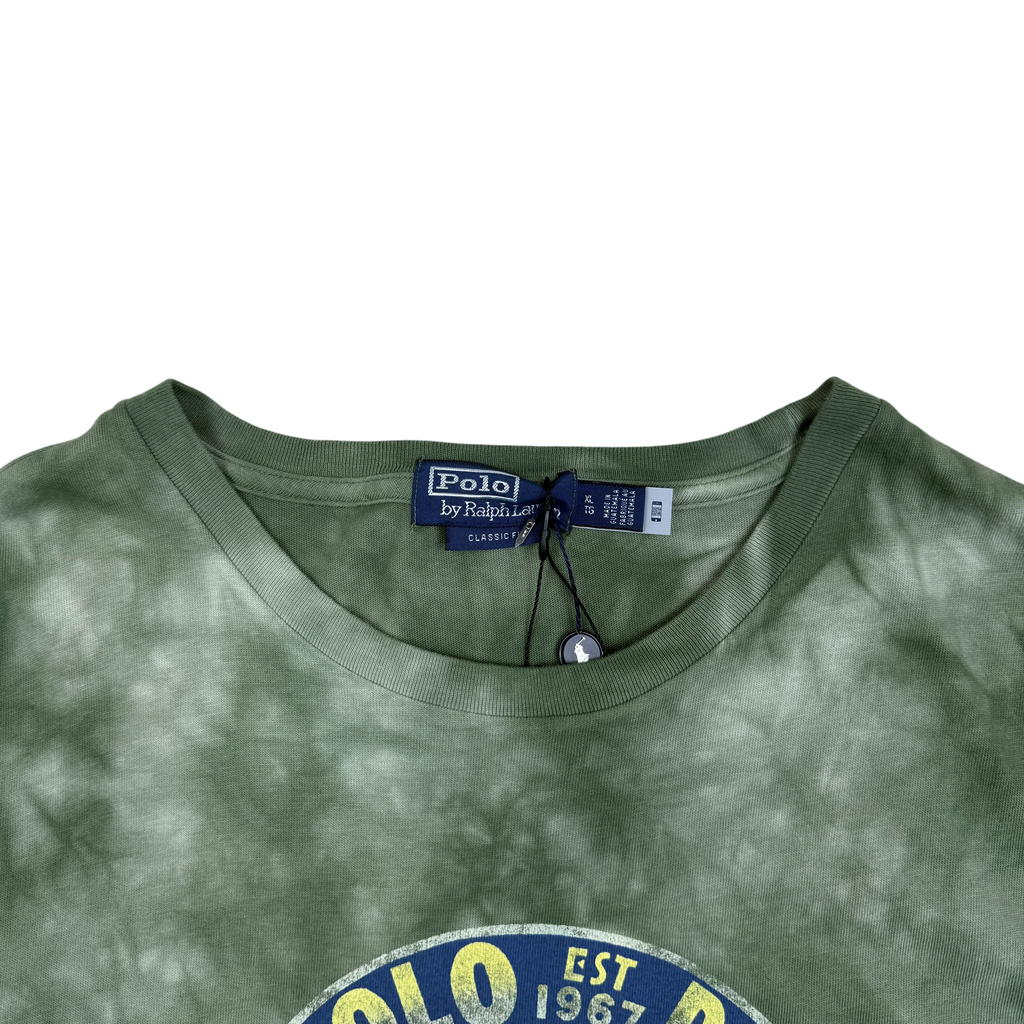 Polo Ralph Lauren Key West Marlin Club Tie-Dye T-Shirt Green (Size XL)