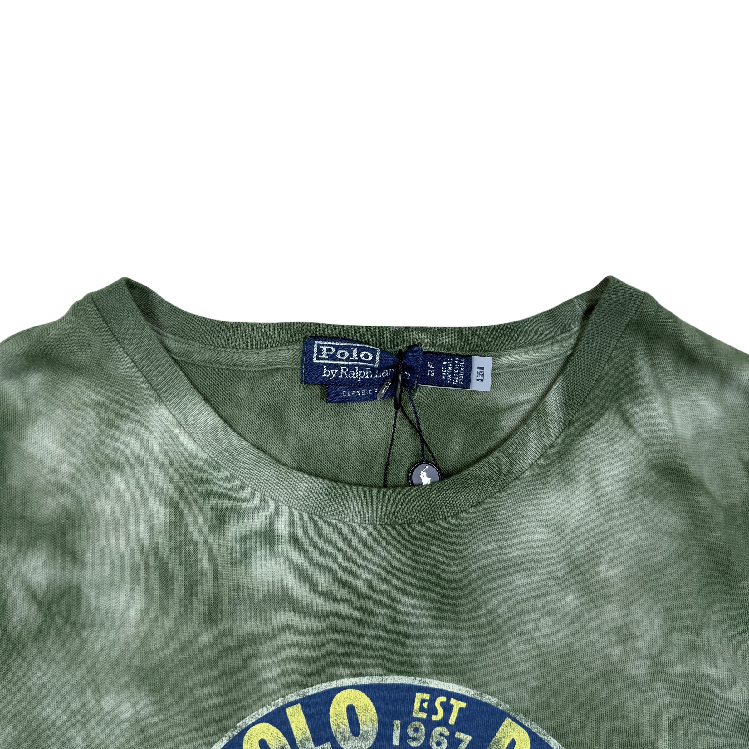 Polo Ralph Lauren Key West Marlin Club Tie-Dye T-Shirt Green (Size XL)