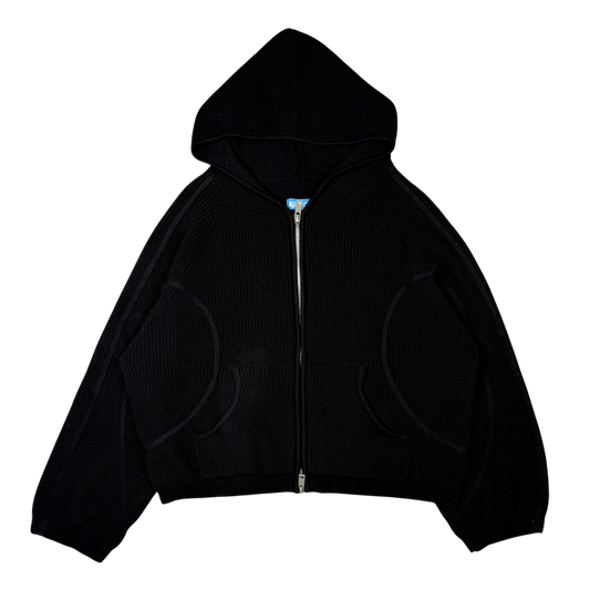 Jooniverse Lab Cable Knit Hoodie Black (Size XL)