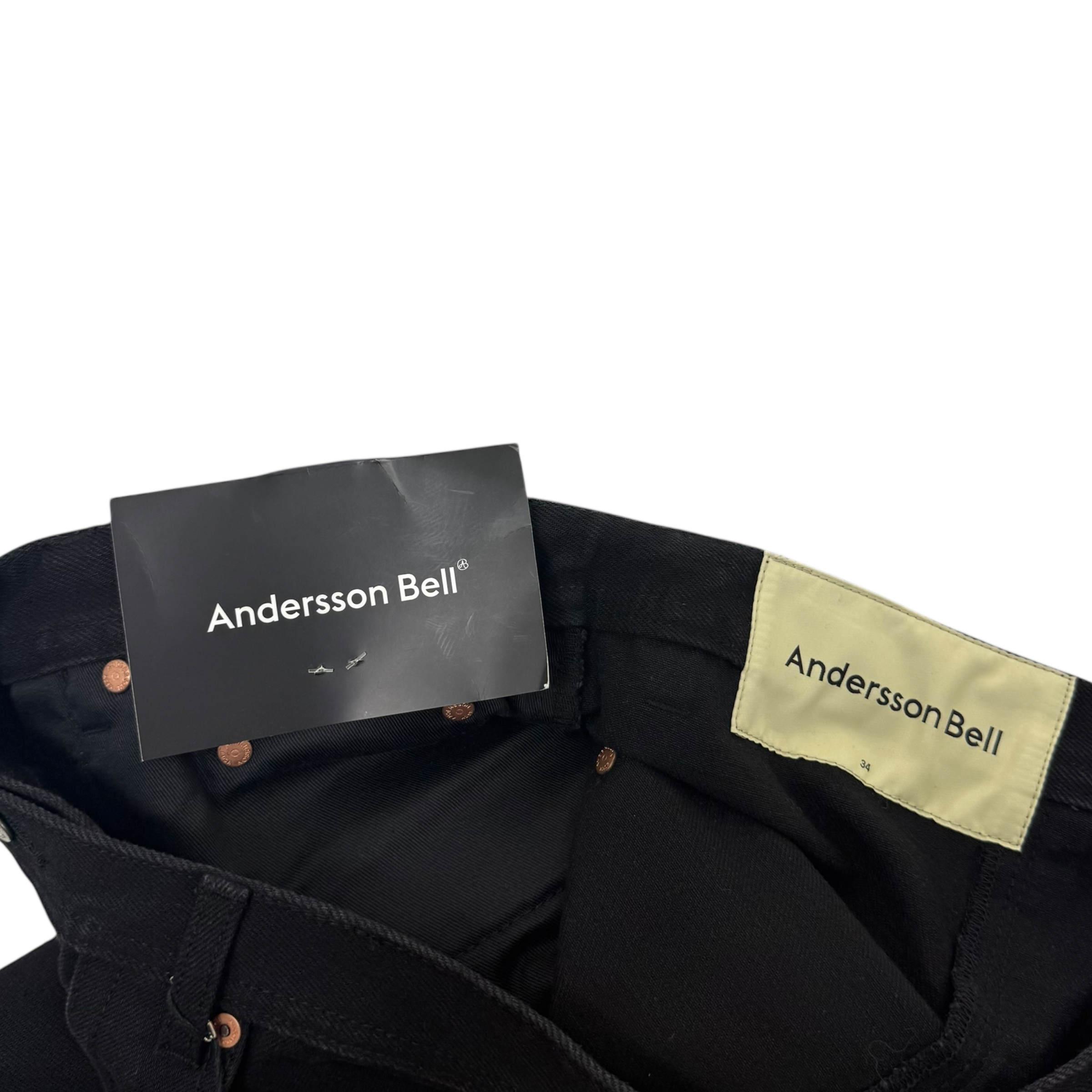 Andersson Bell Matthew Curved Jeans Black (Size 34”)