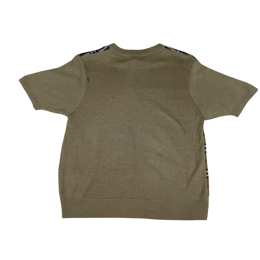 Burberrys Wool Nova Check T-Shirt (Size XL Womens)